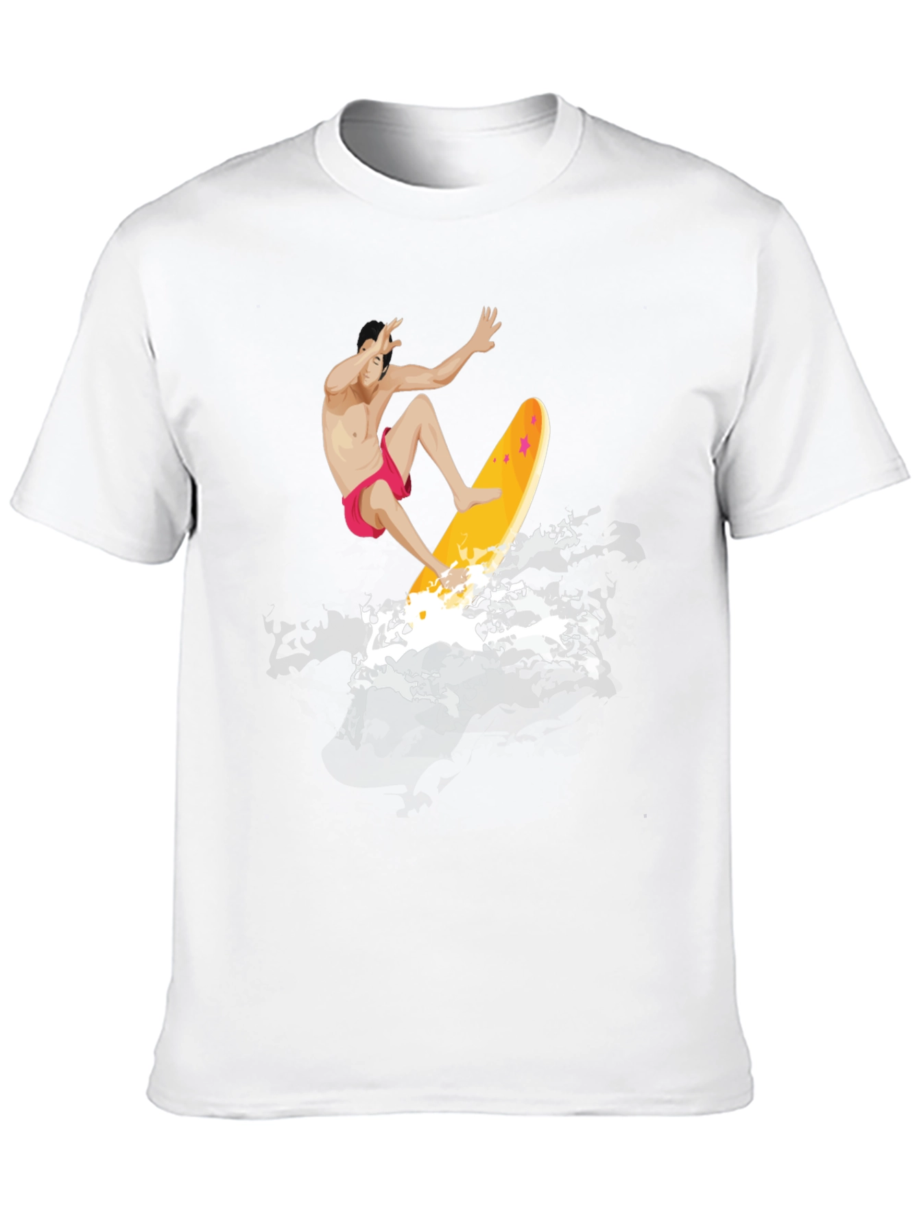 Surfer Graphic T-Shirt - Black Cotton Tee