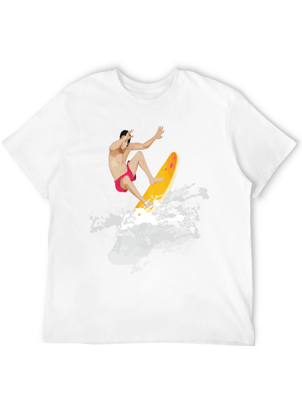 Surfer Graphic T-Shirt - Black Cotton Tee