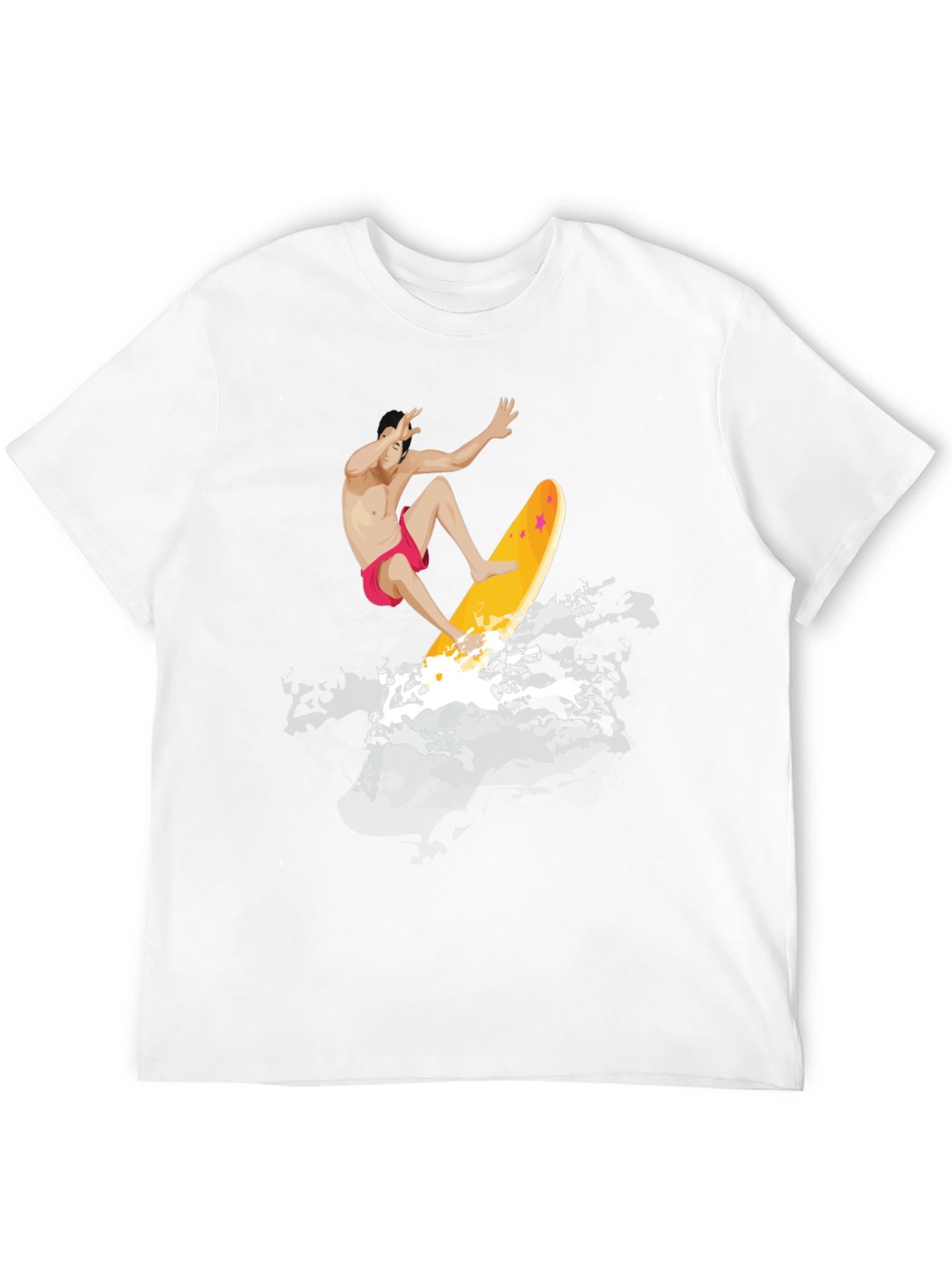 Surfer Graphic T-Shirt - Black Cotton Tee