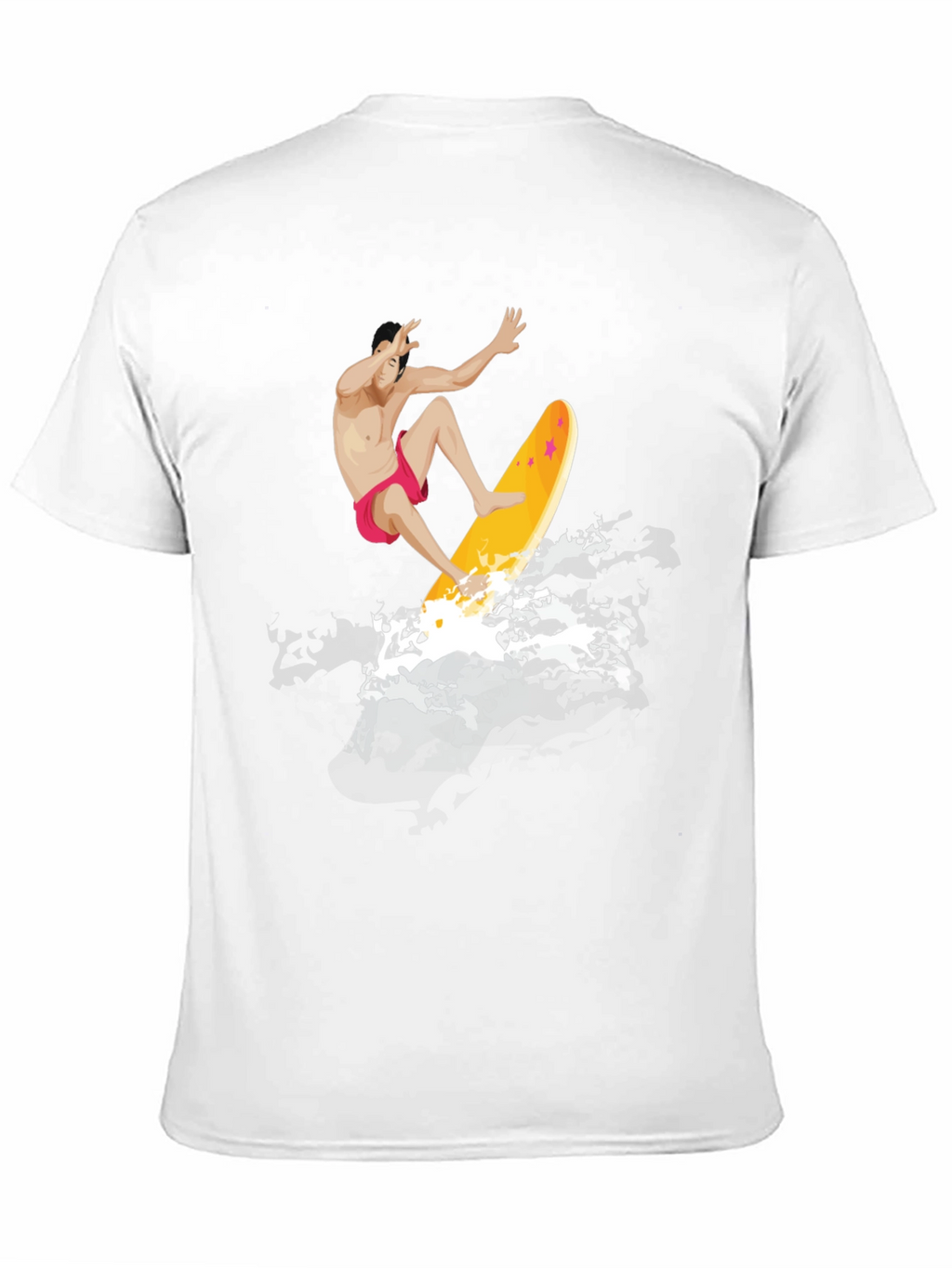 Surfer Graphic T-Shirt - Black Cotton Tee