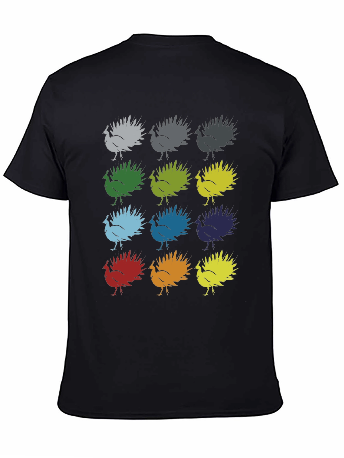Colorful Turkey Graphic Tee - Thanksgiving Fun!