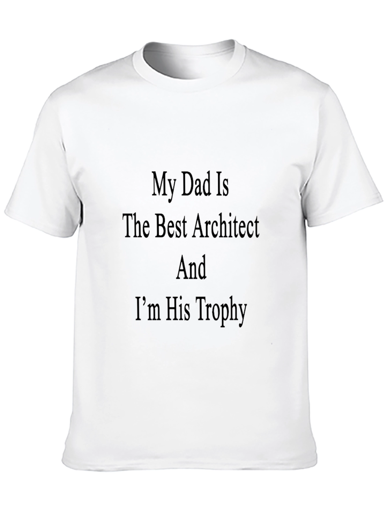 Dad Architect Trophy Graphic T-Shirt
