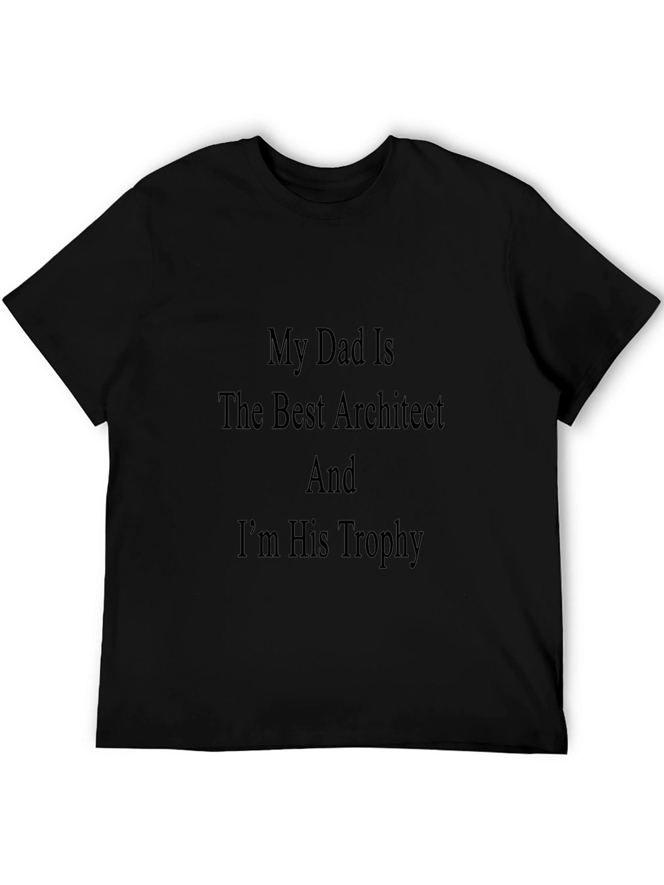 Dad Architect Trophy Graphic T-Shirt