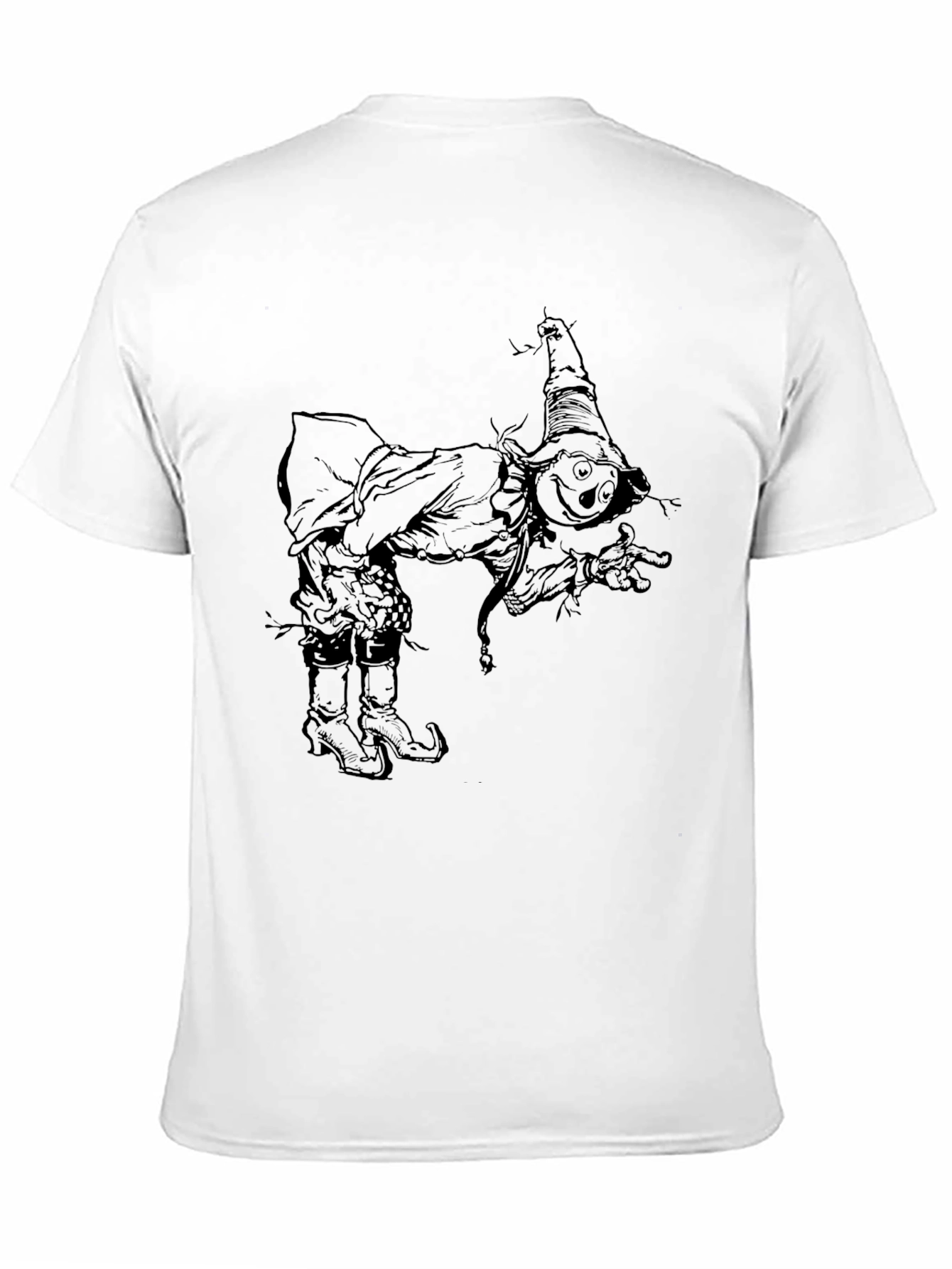 Scarecrow Sketch Black T-Shirt