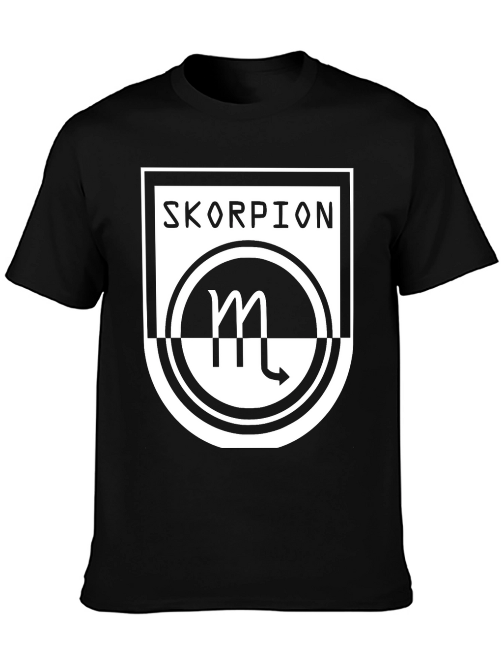 Skorpion Zodiac Graphic Tee - Black Cotton T-Shirt