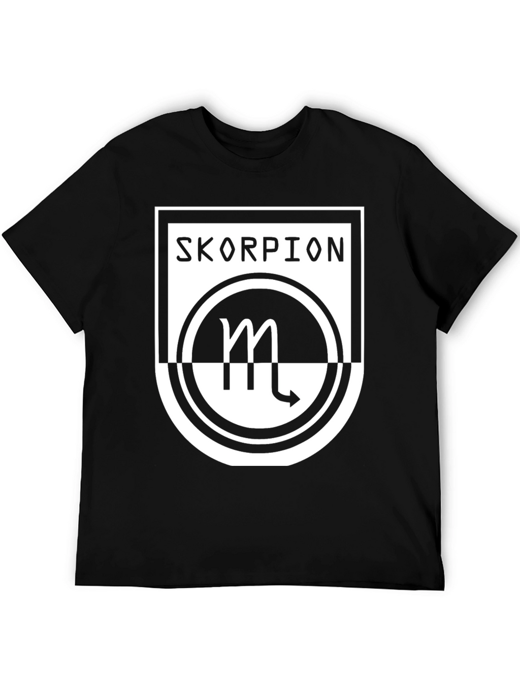 Skorpion Zodiac Graphic Tee - Black Cotton T-Shirt