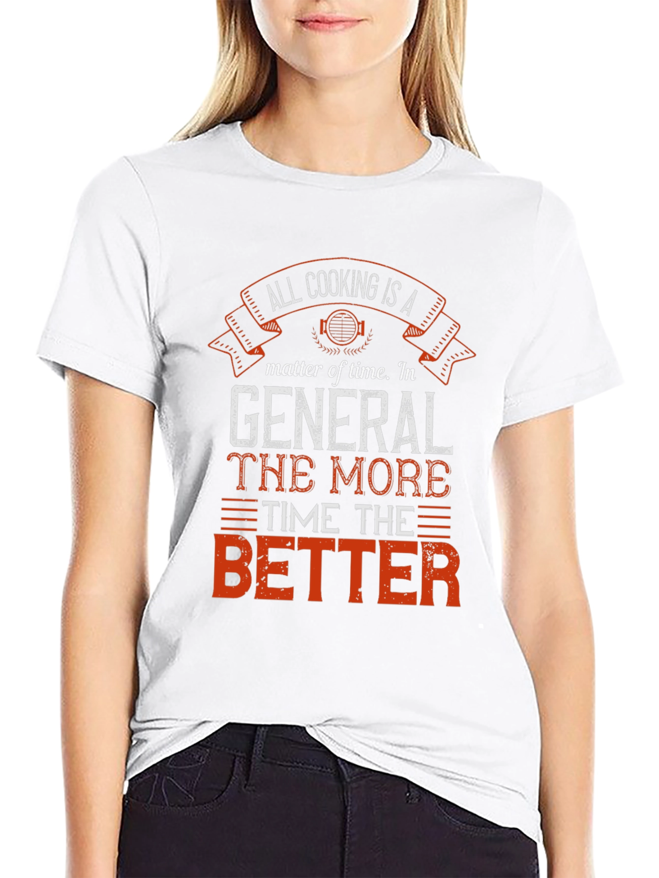 All Cooking is a Matter of Time Black T-Shirt