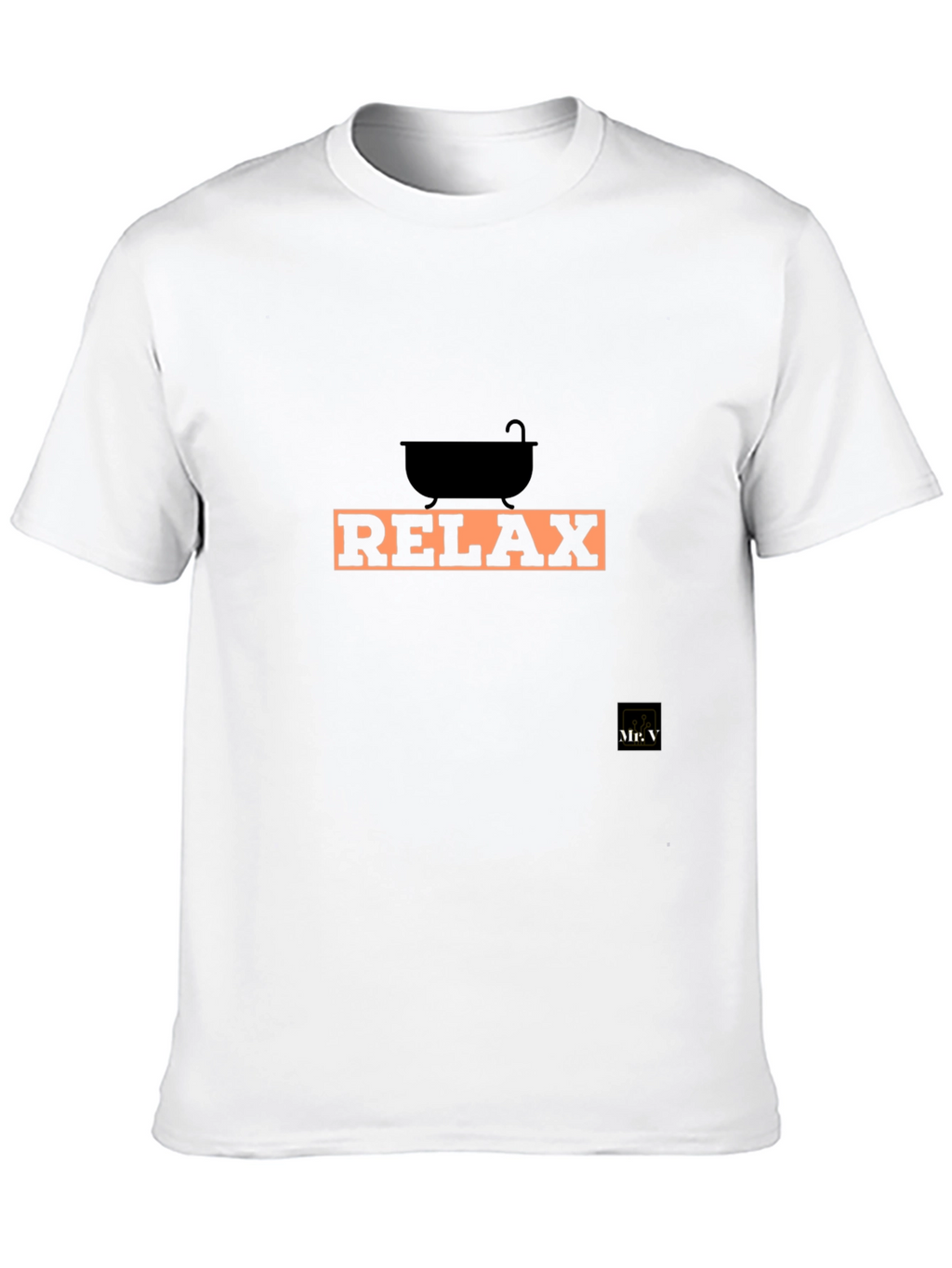 Relax Graphic Tee - Black Cotton Comfort