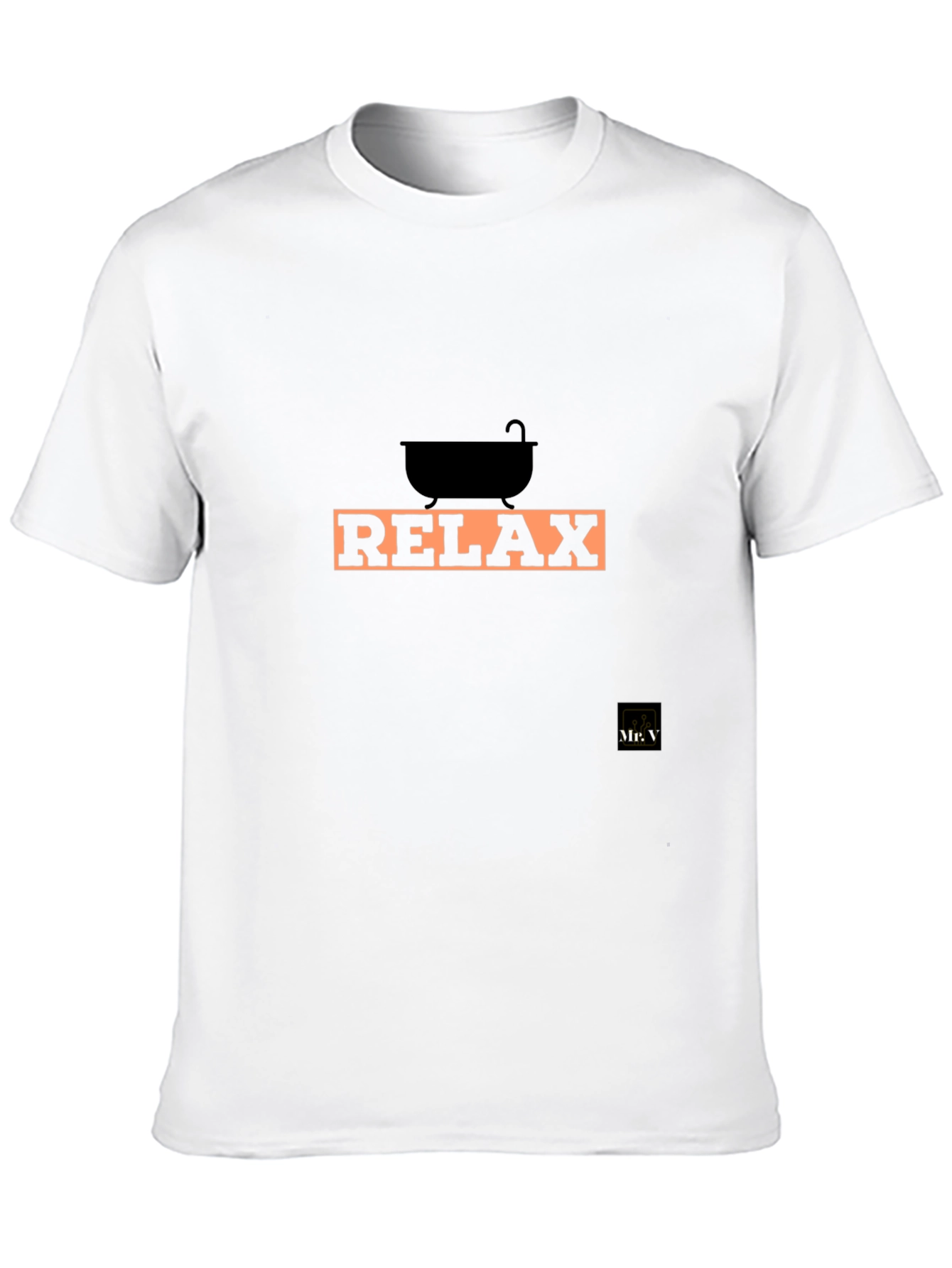Relax Graphic Tee - Black Cotton Comfort