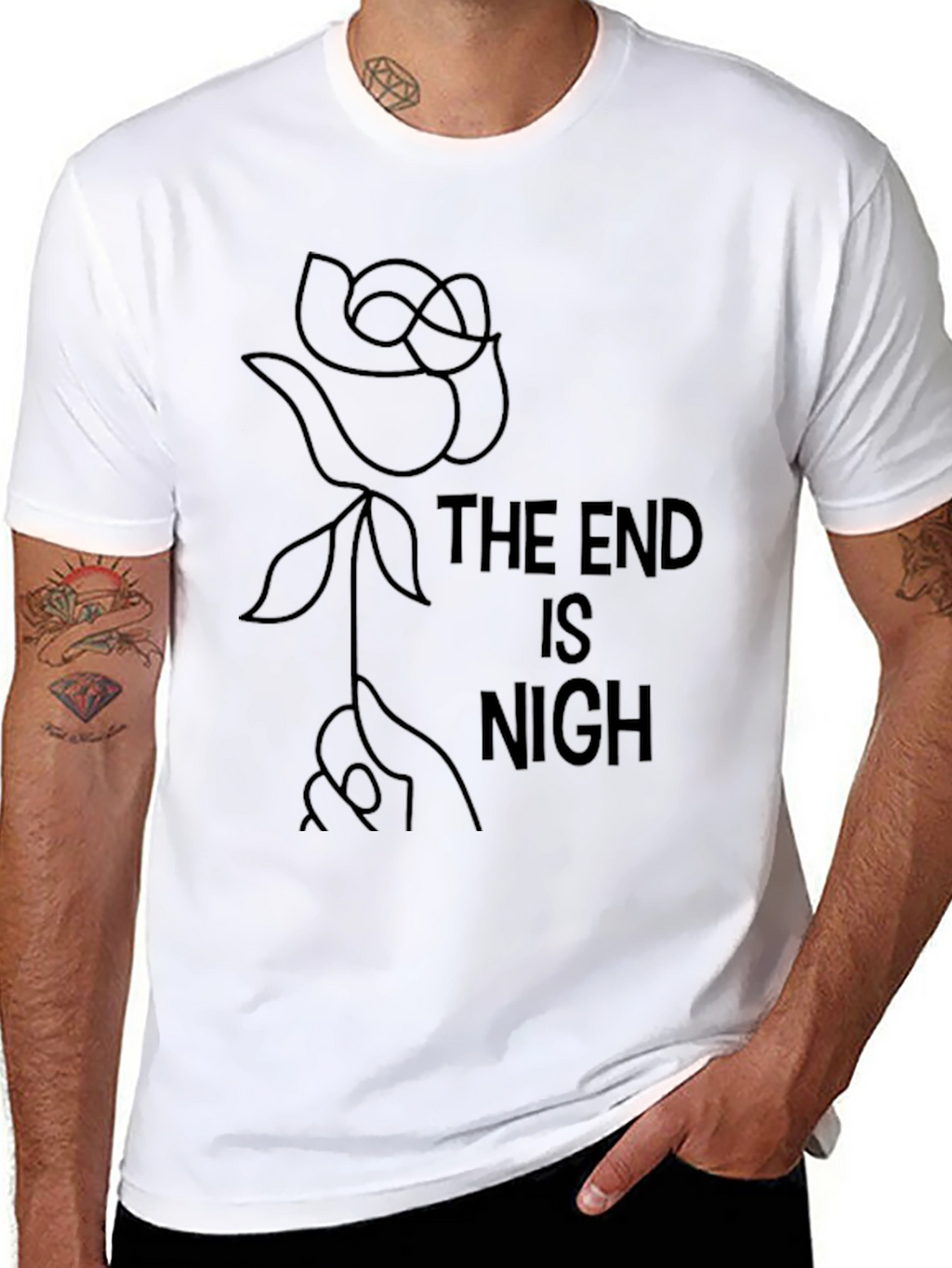 The End is Nigh Graphic Tee - Black