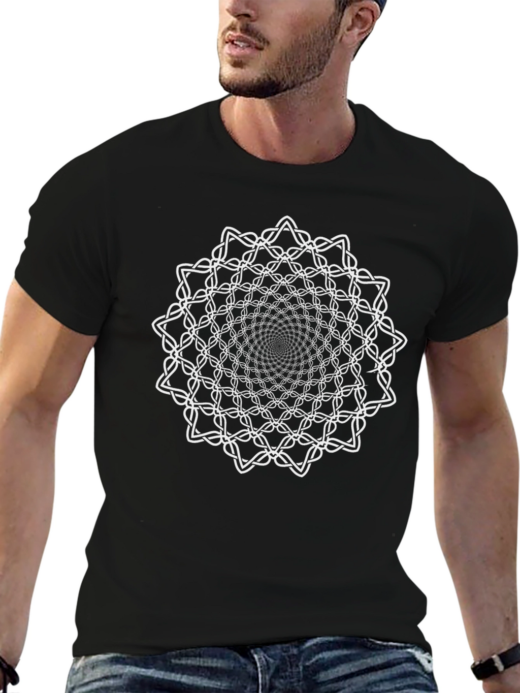 Geometric Mandala Graphic T-Shirt