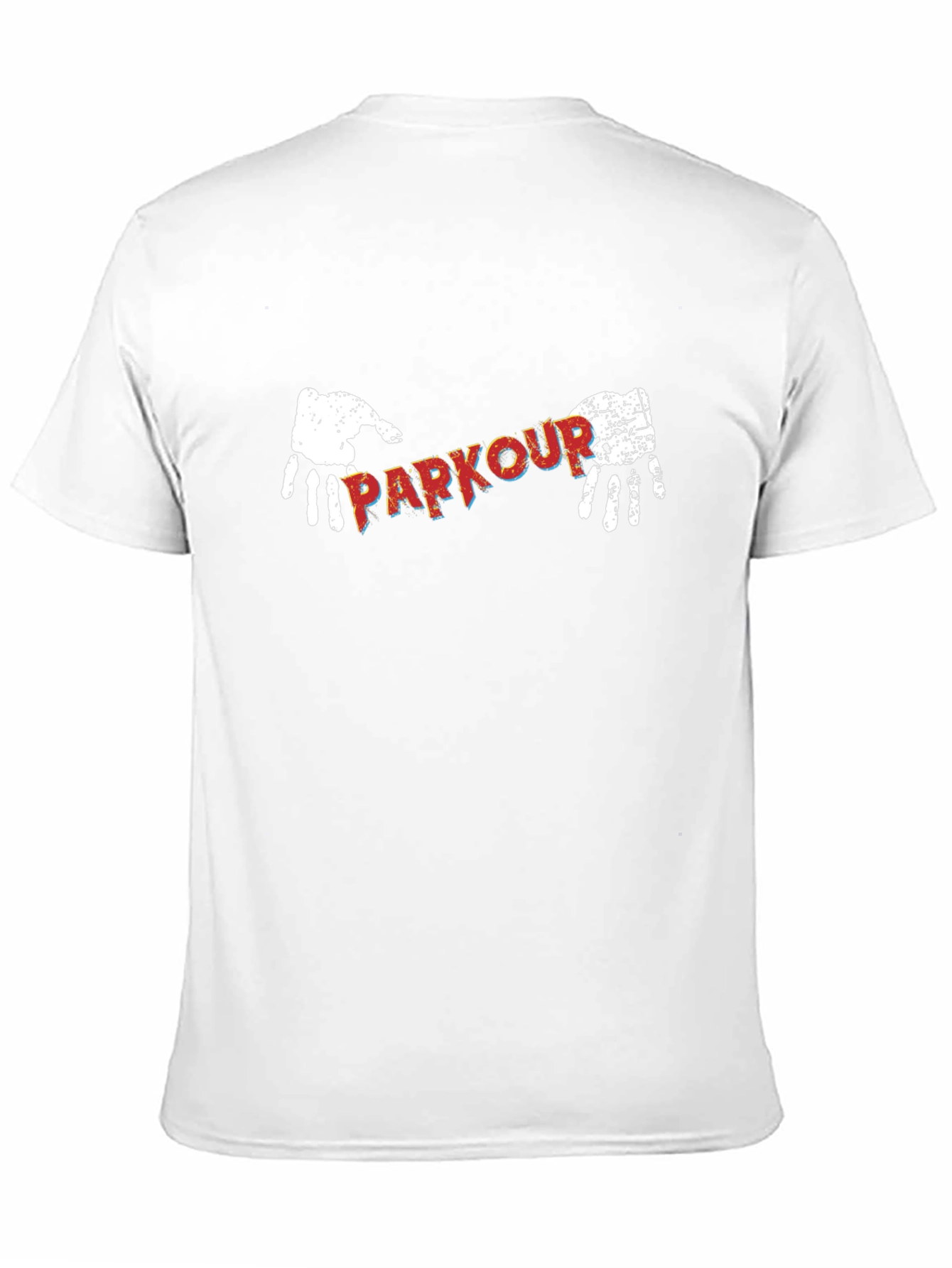 Parkour Graphic Print Black T-Shirt