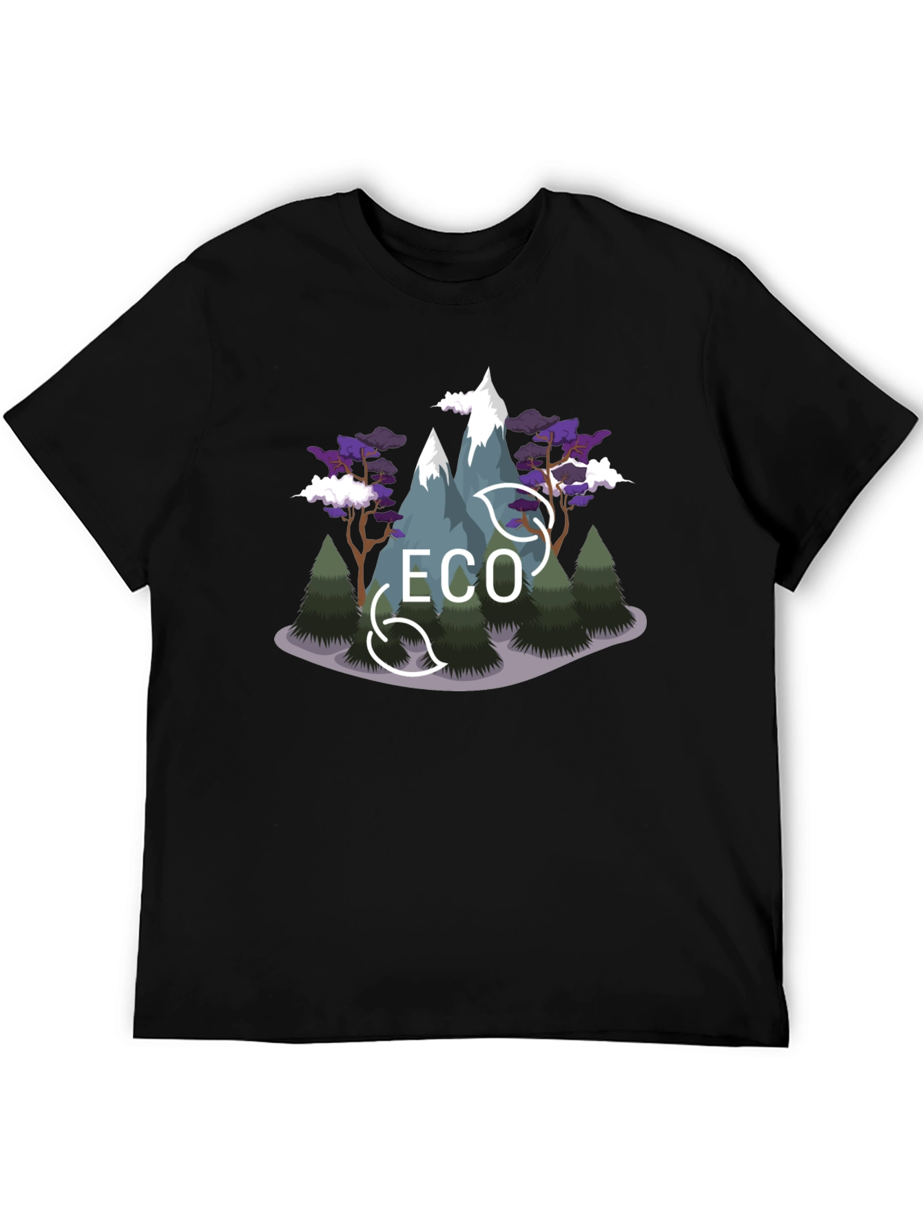Eco Mountain Graphic Tee - Stylish & Sustainable