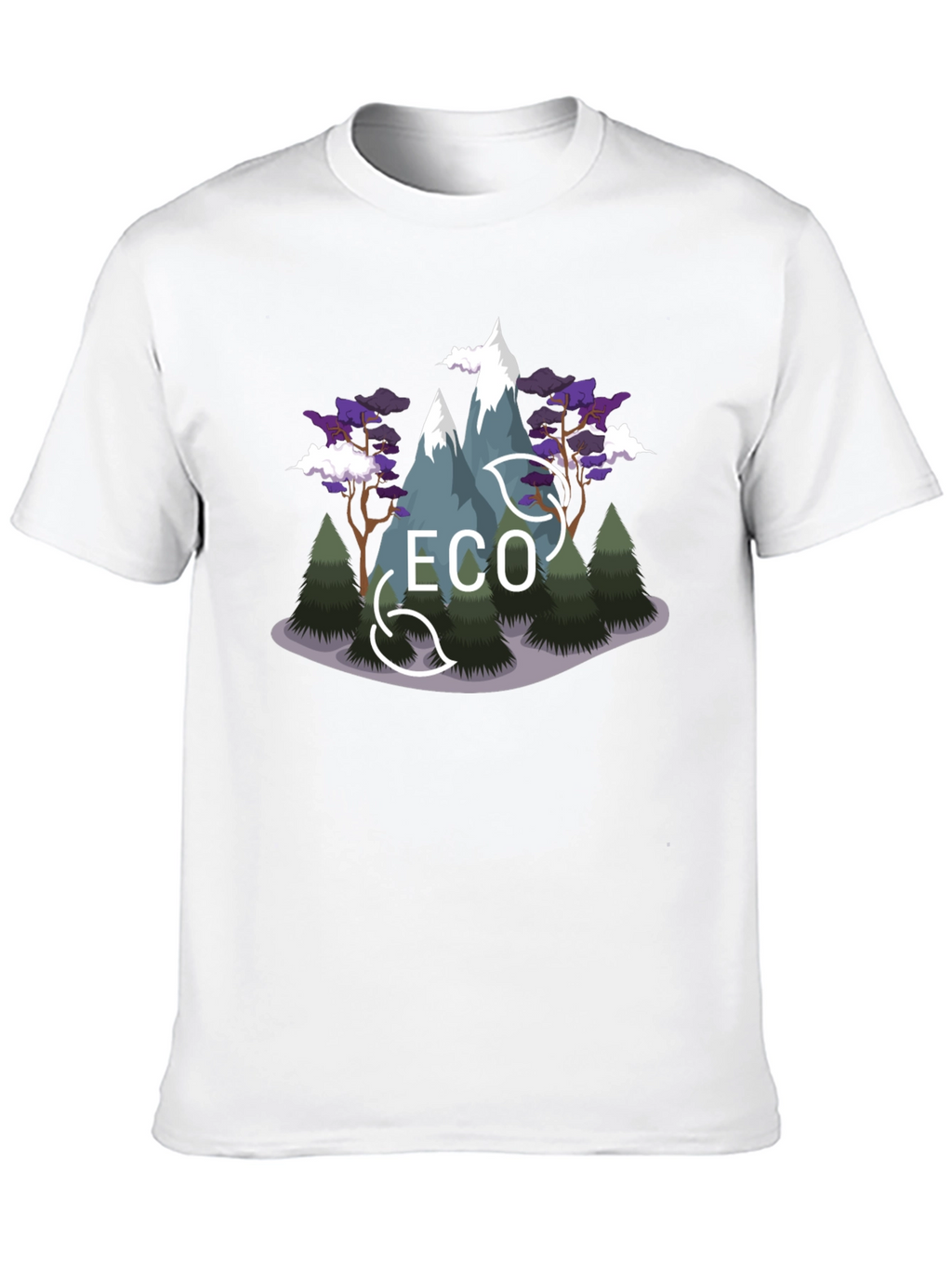Eco Mountain Graphic Tee - Stylish & Sustainable