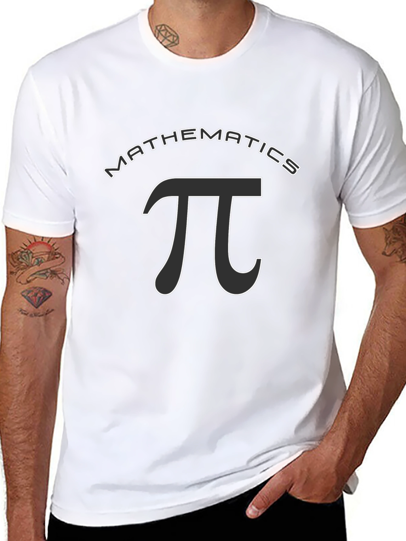 Mathematics Pi Symbol T-Shirt - Black
