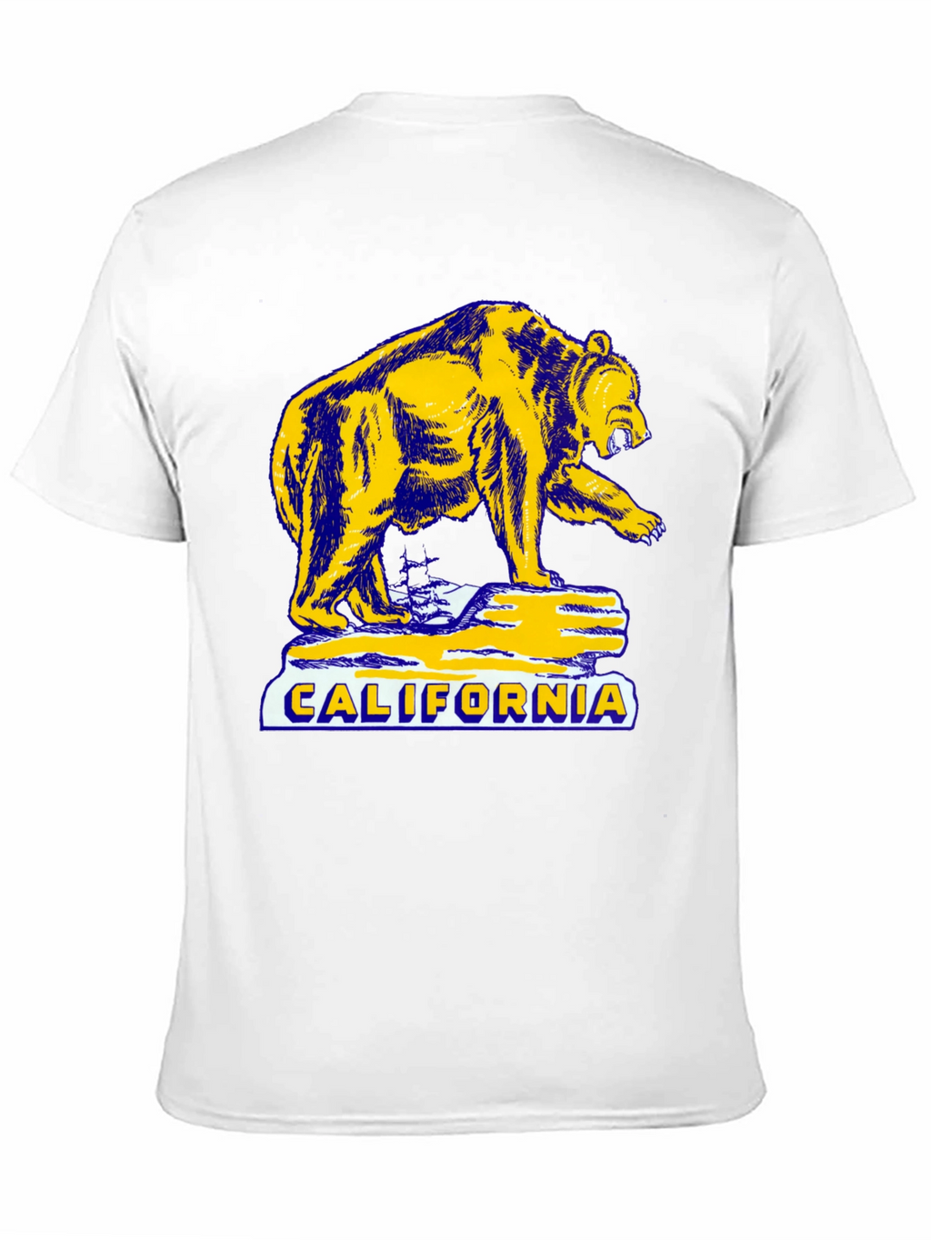 California Bear Graphic T-Shirt - Black