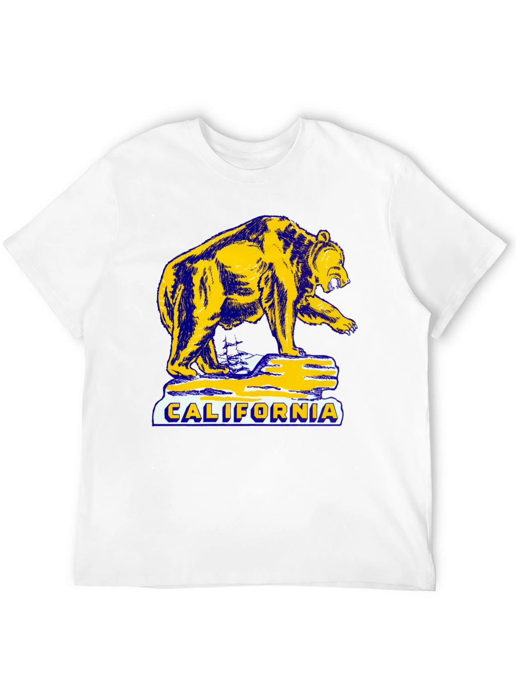 California Bear Graphic T-Shirt - Black