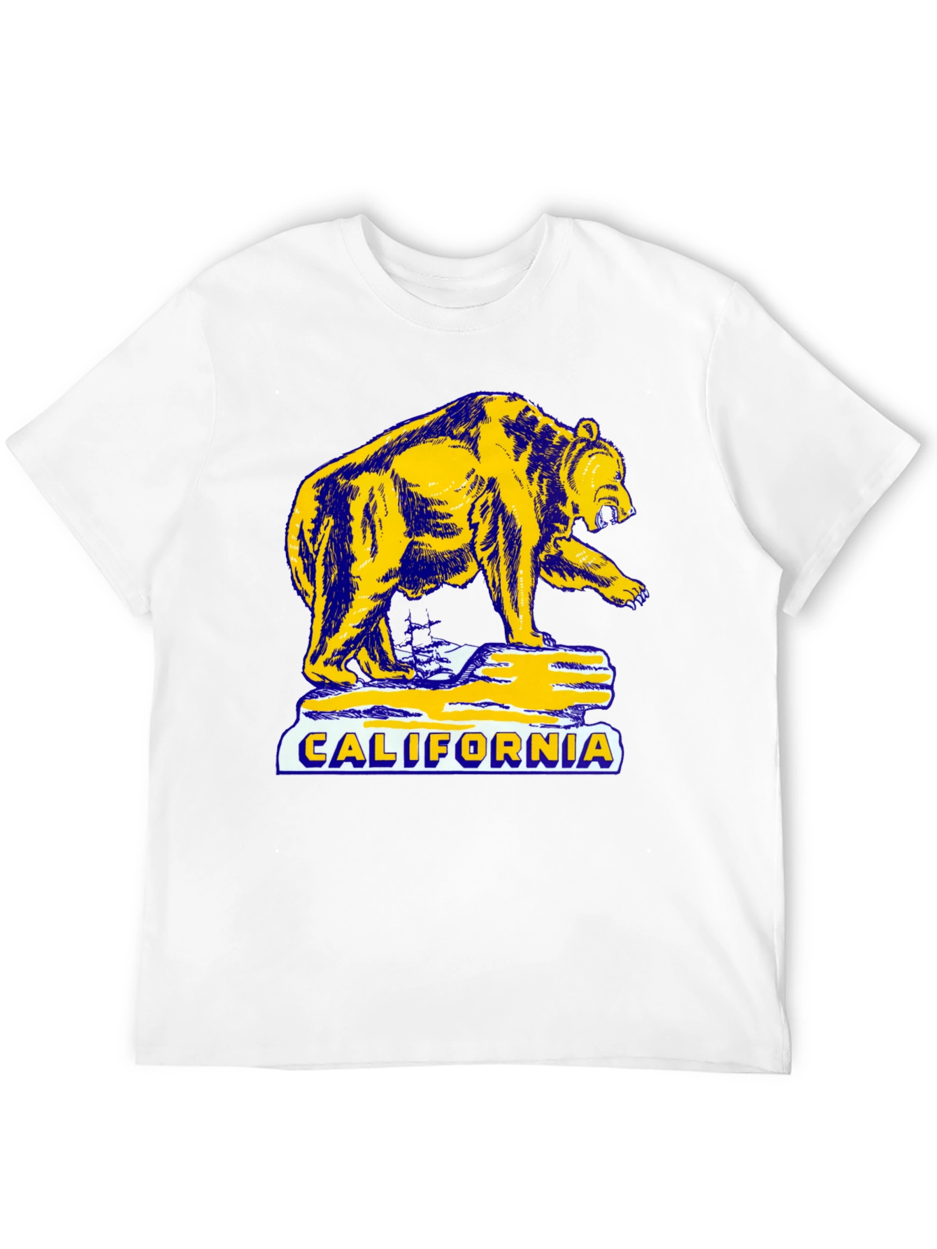 California Bear Graphic T-Shirt - Black