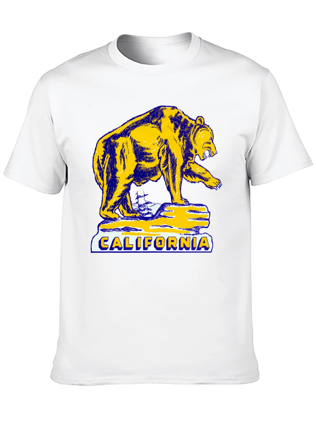 California Bear Graphic T-Shirt - Black