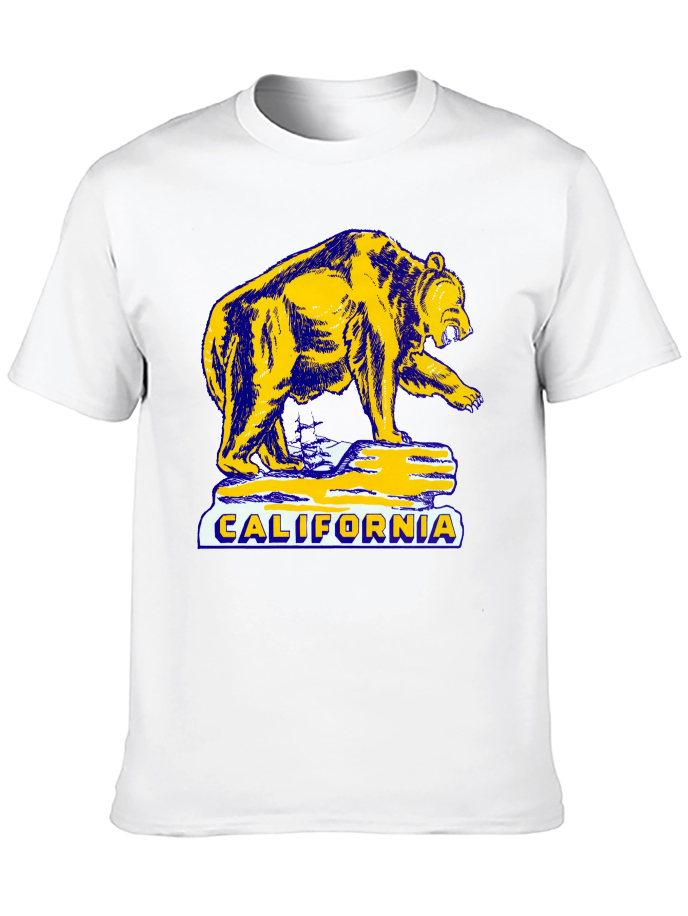 California Bear Graphic T-Shirt - Black