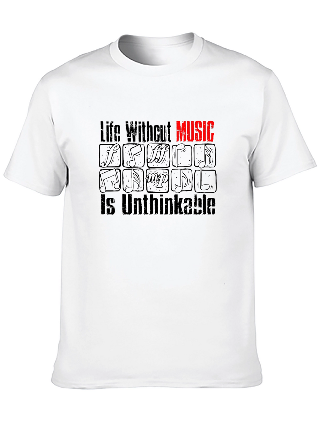 Music Lover T-Shirt - Life Without Music