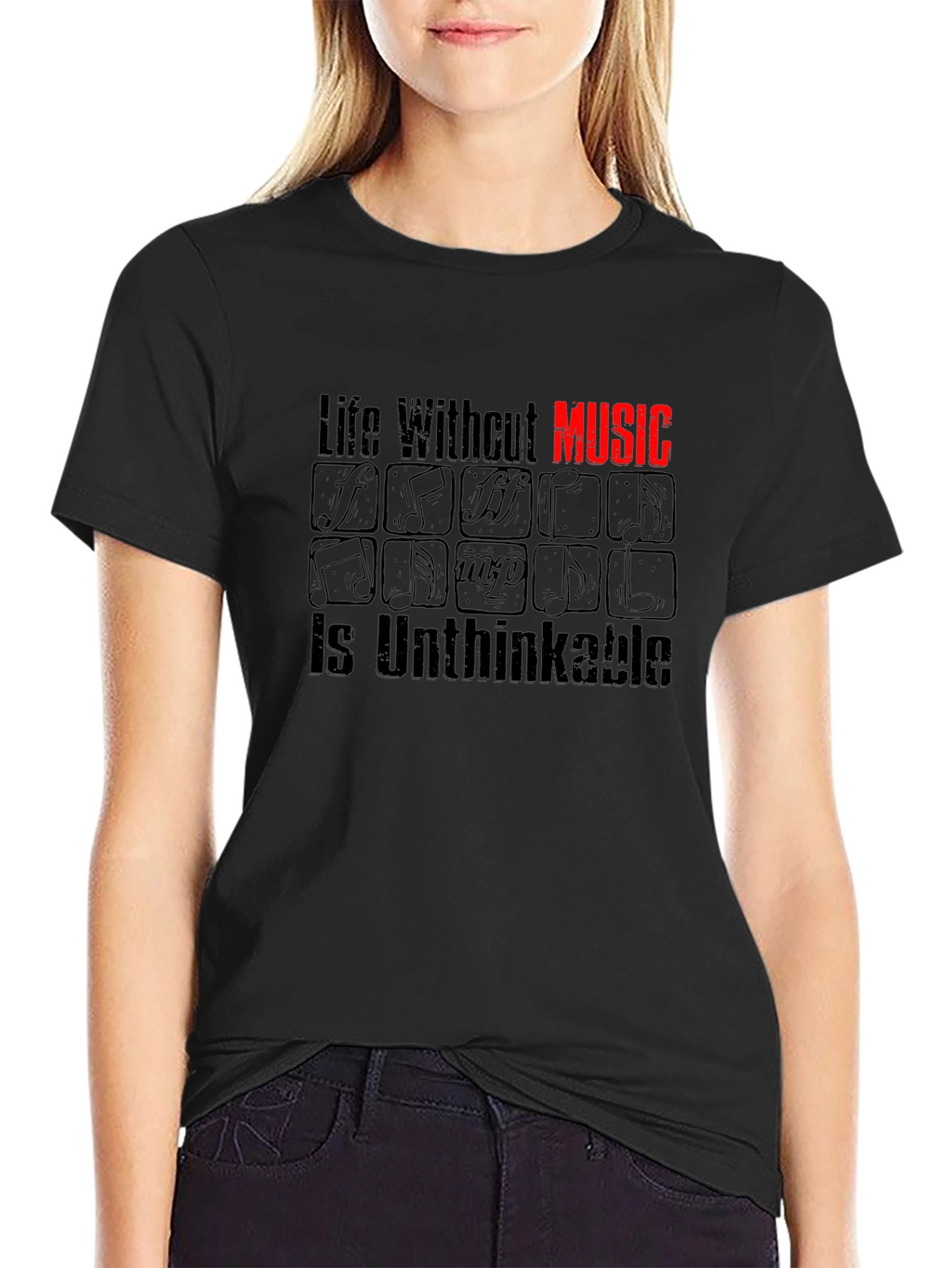 Music Lover T-Shirt - Life Without Music