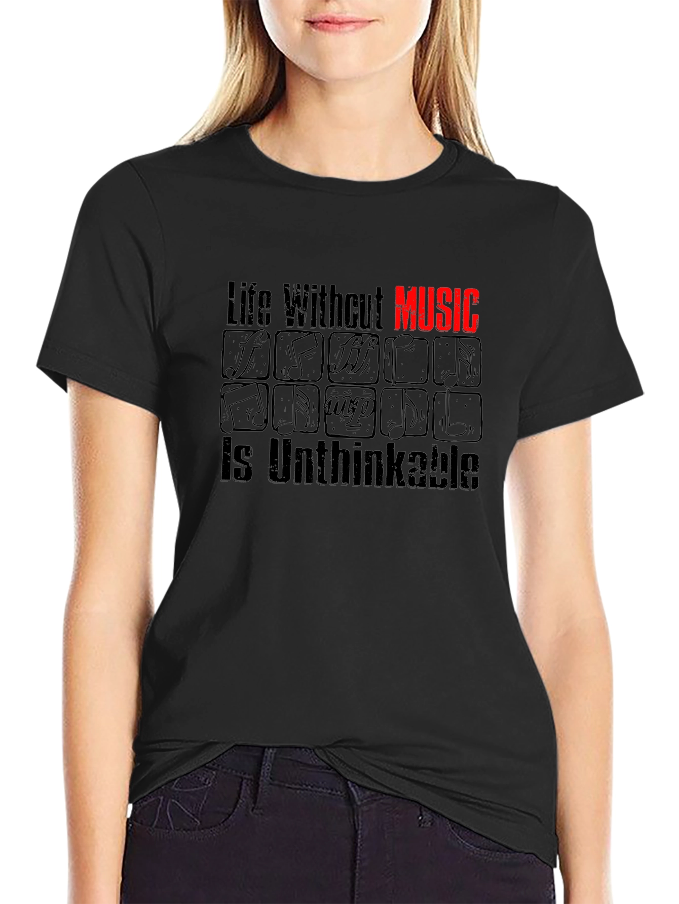 Music Lover T-Shirt - Life Without Music