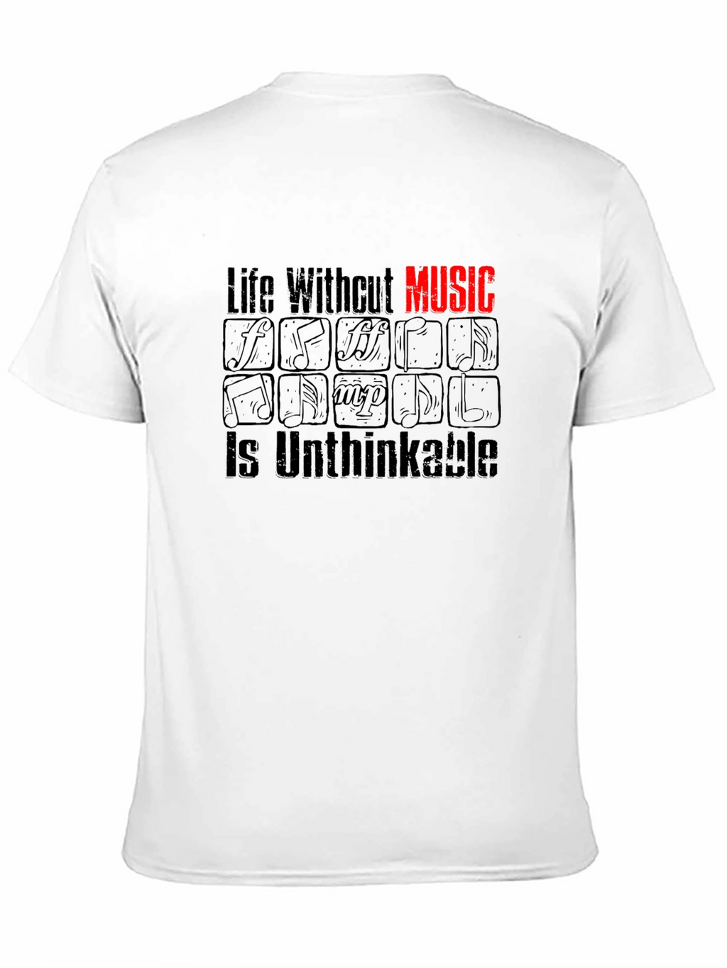Music Lover T-Shirt - Life Without Music