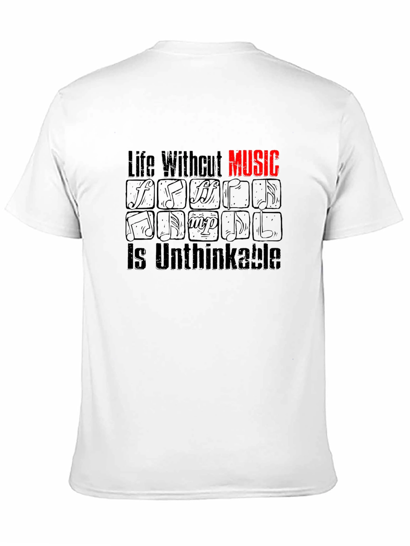 Music Lover T-Shirt - Life Without Music