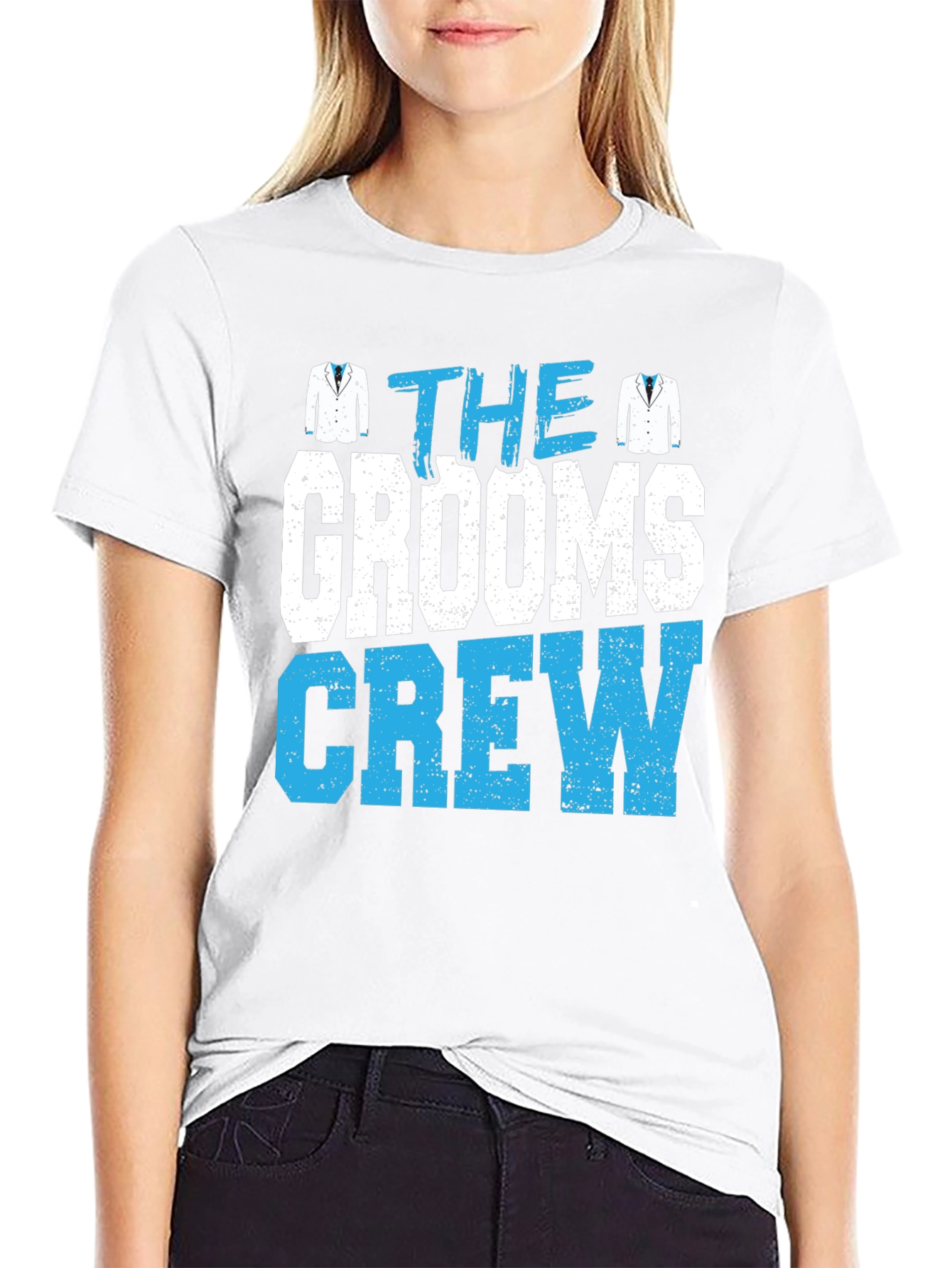 Grooms Crew Graphic Tee - Wedding Party T-Shirt