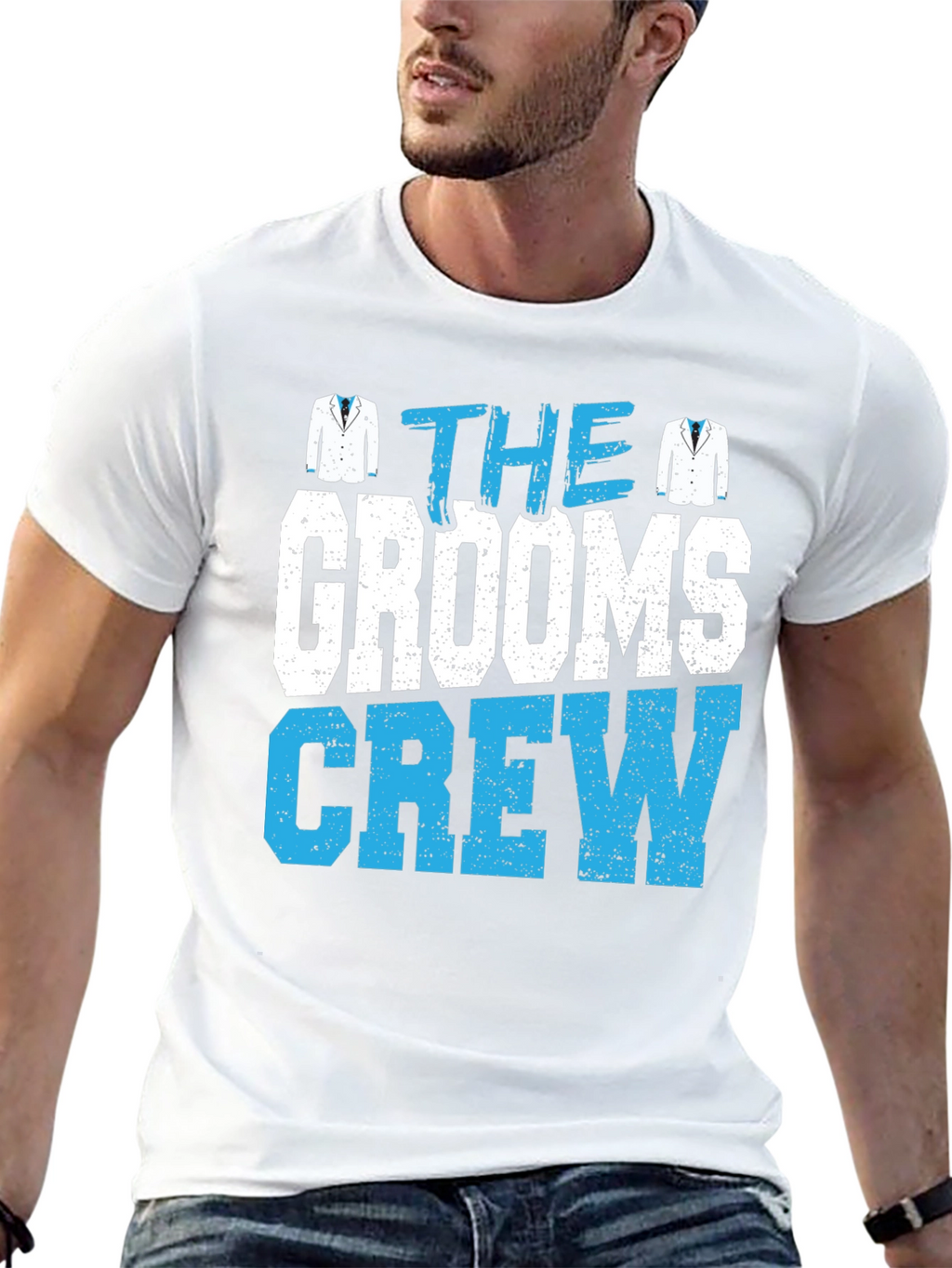 Grooms Crew Graphic Tee - Wedding Party T-Shirt