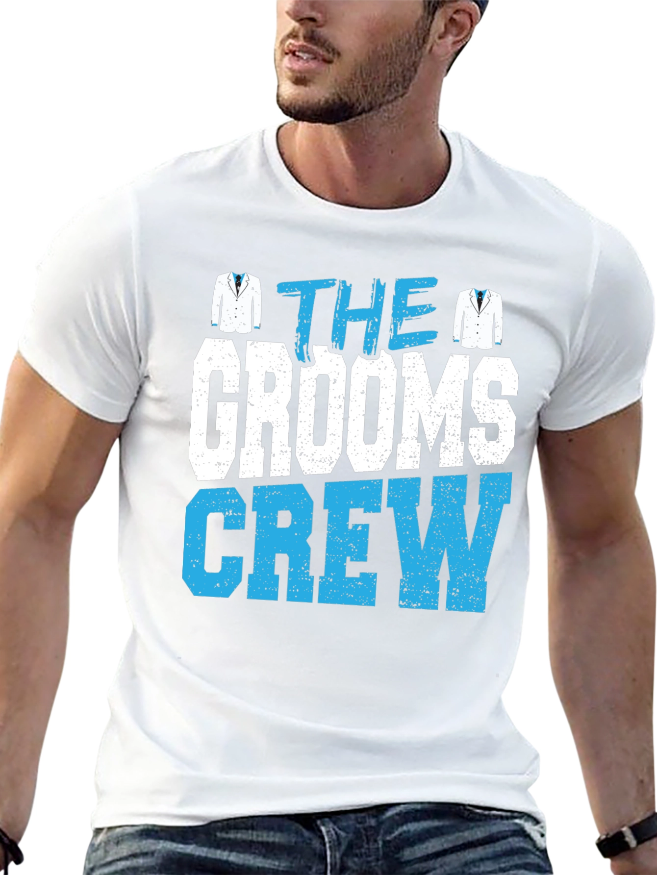 Grooms Crew Graphic Tee - Wedding Party T-Shirt