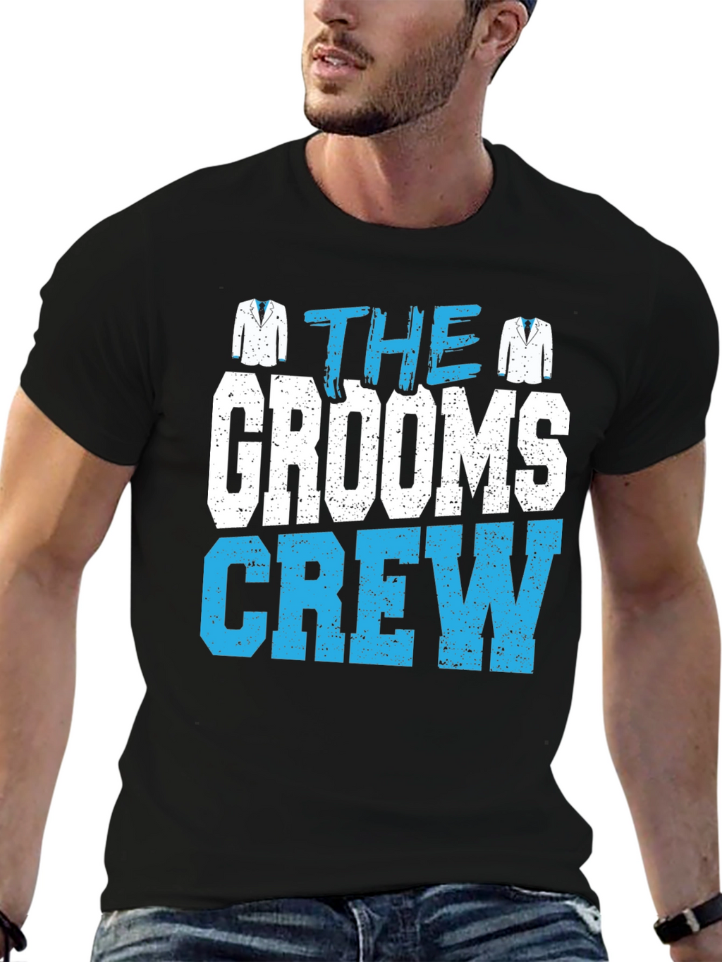 Grooms Crew Graphic Tee - Wedding Party T-Shirt