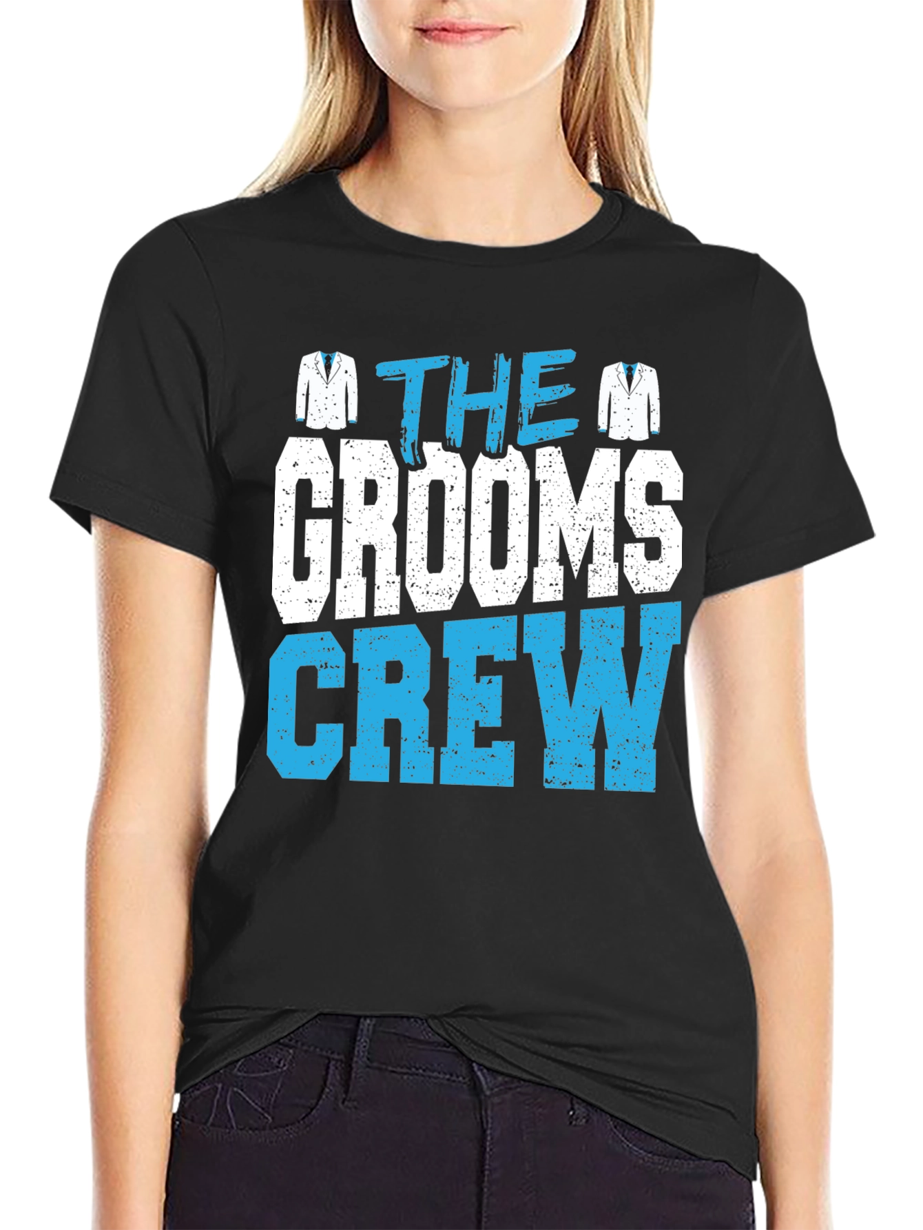Grooms Crew Graphic Tee - Wedding Party T-Shirt