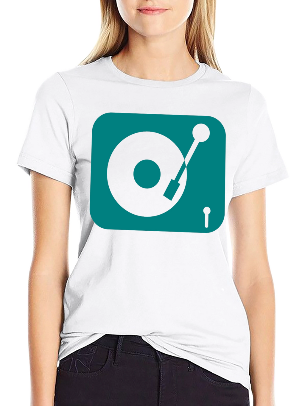 Turntable Graphic Tee - DJ Music Lover Shirt