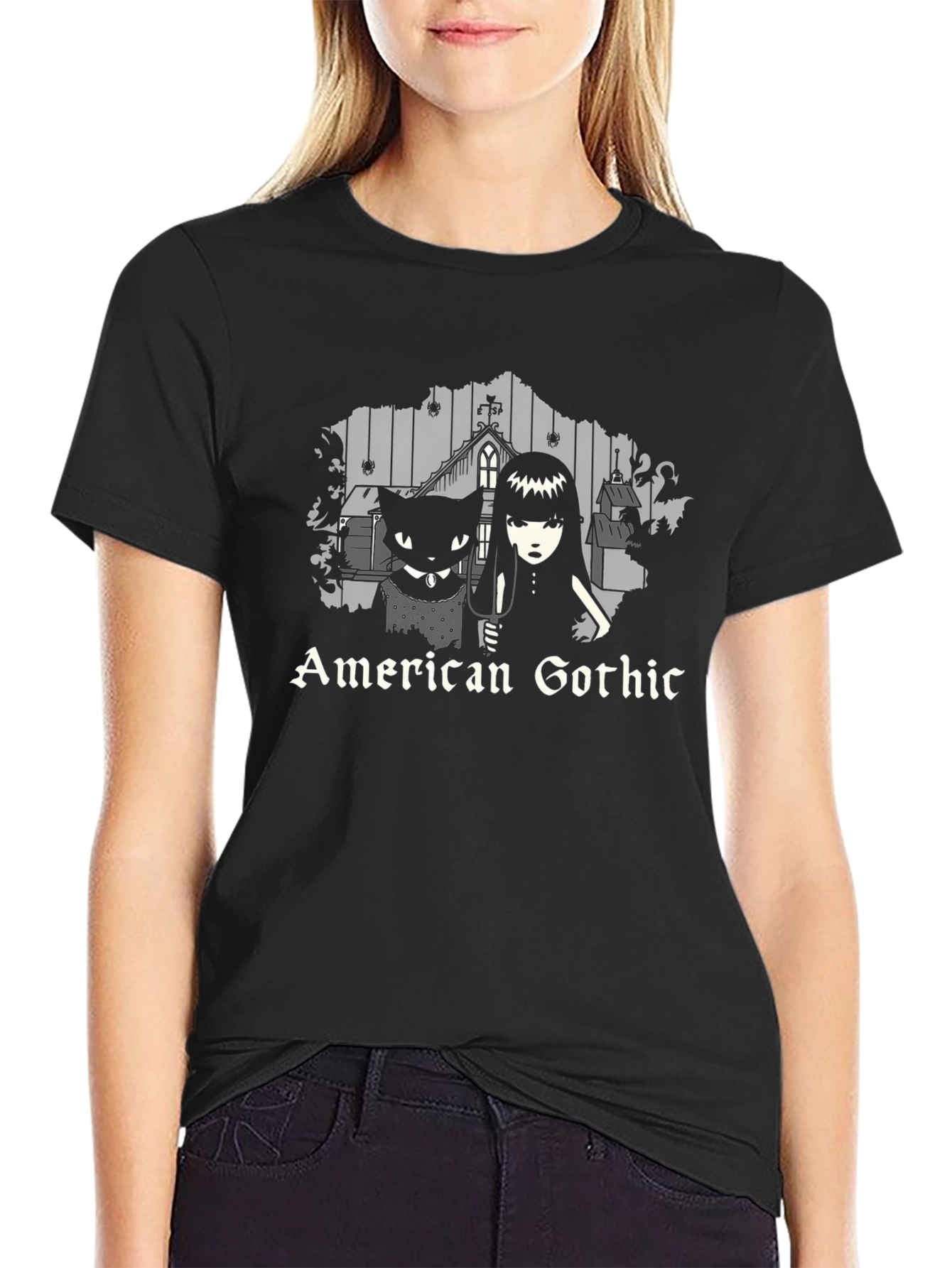 American Gothic Spooky T-Shirt