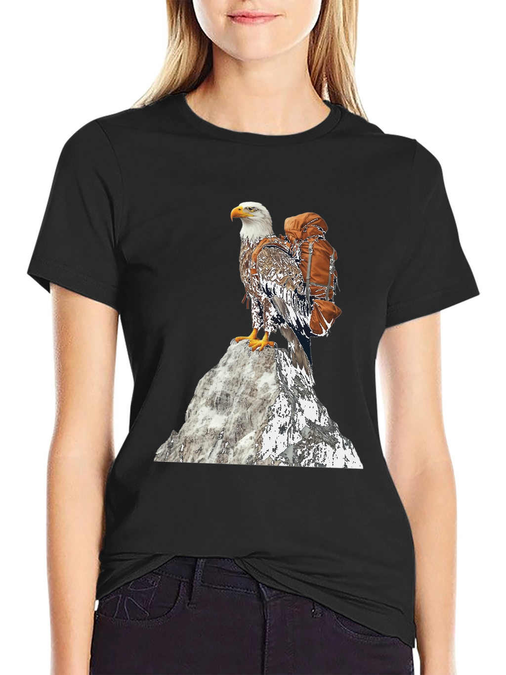 Eagle on Mountain T-Shirt - Adventure Ready!