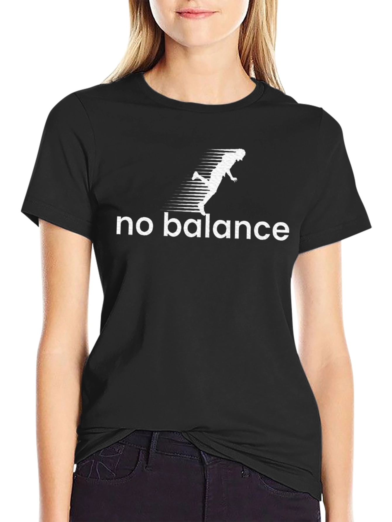 No Balance Graphic Tee - Funny Running T-Shirt