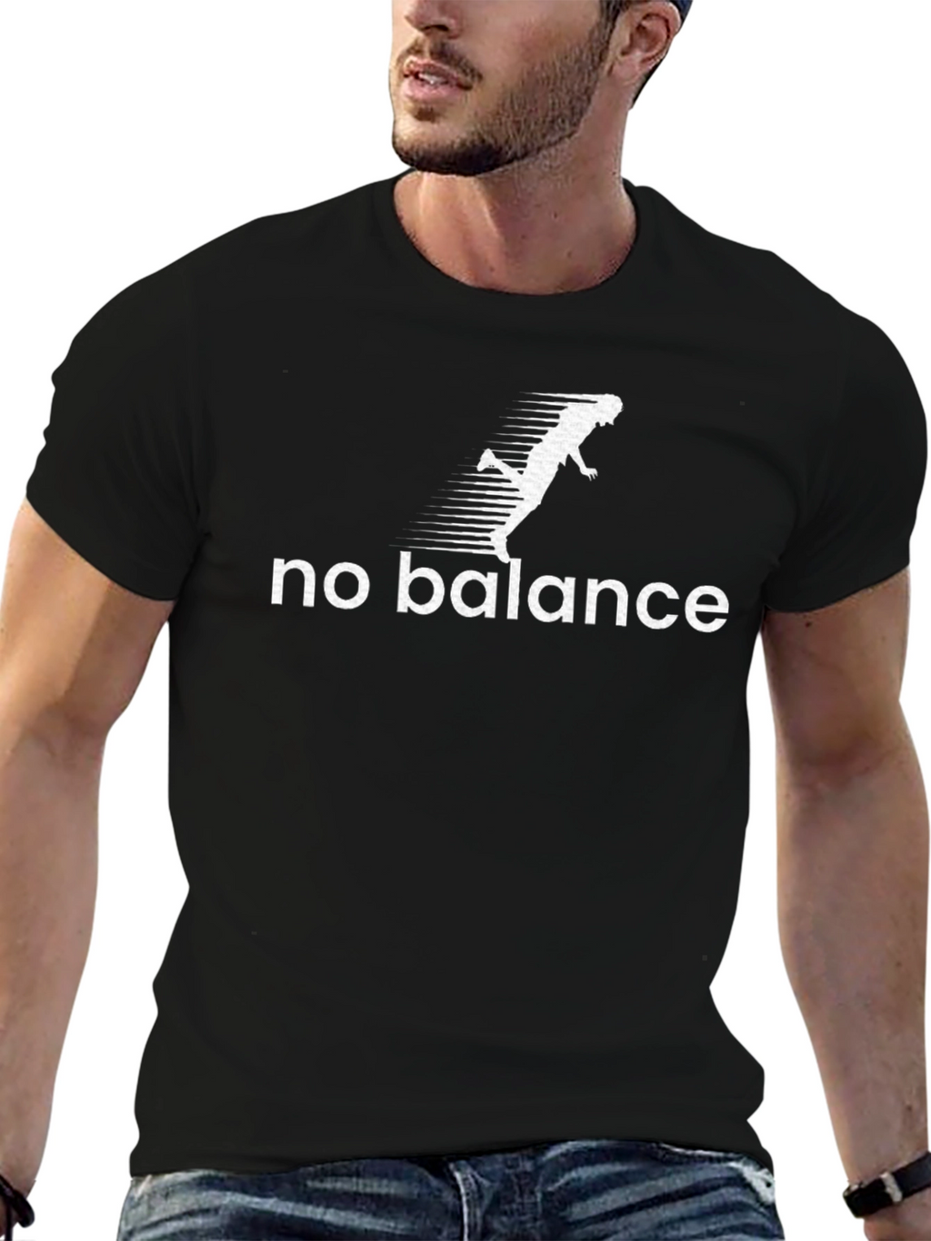 No Balance Graphic Tee - Funny Running T-Shirt