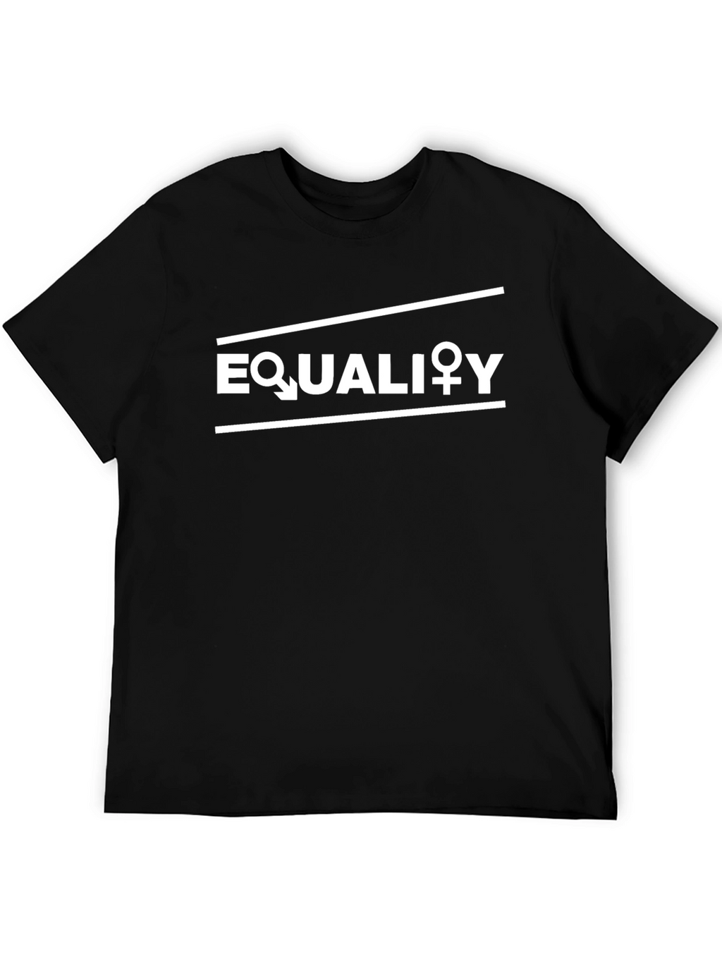 Equality Symbol Black Graphic Tee