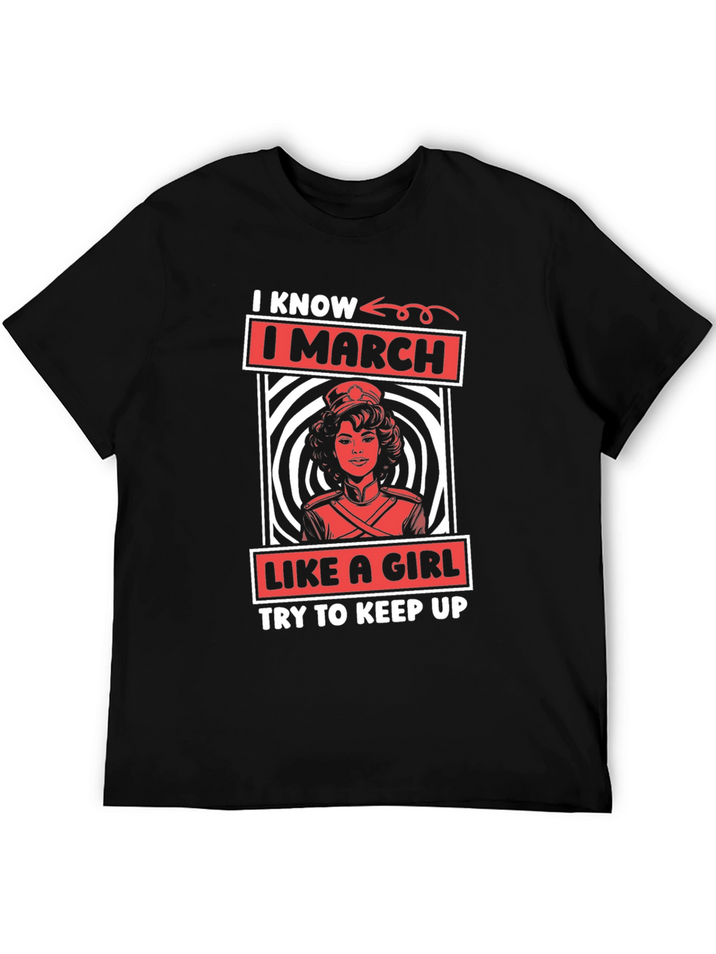 I March Like A Girl Graphic Tee