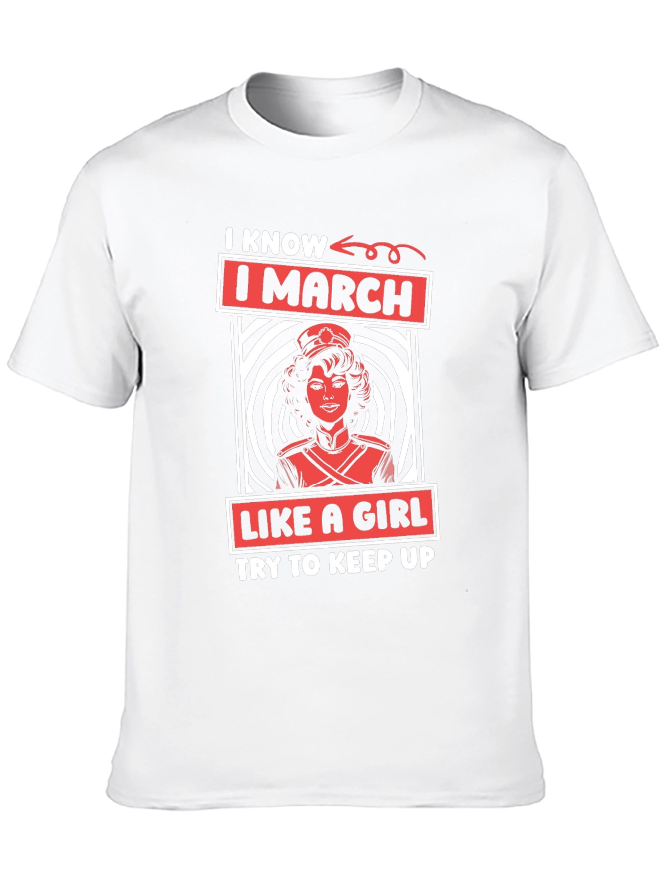 I March Like A Girl Graphic Tee