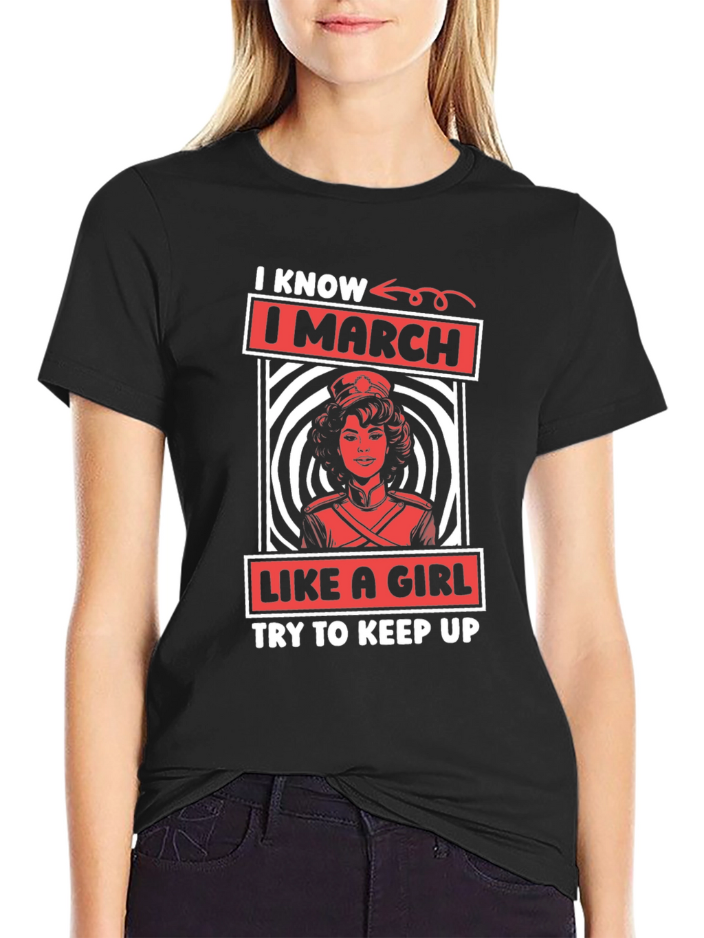I March Like A Girl Graphic Tee