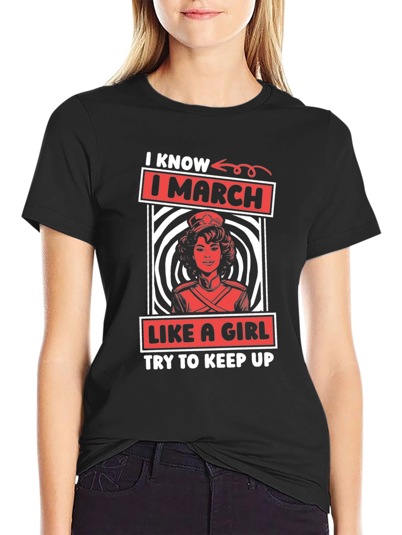 I March Like A Girl Graphic Tee
