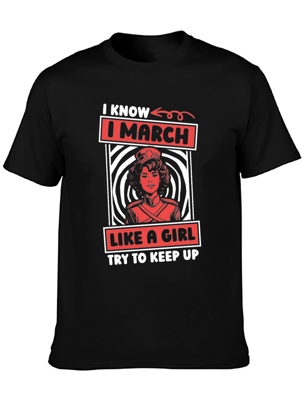 I March Like A Girl Graphic Tee