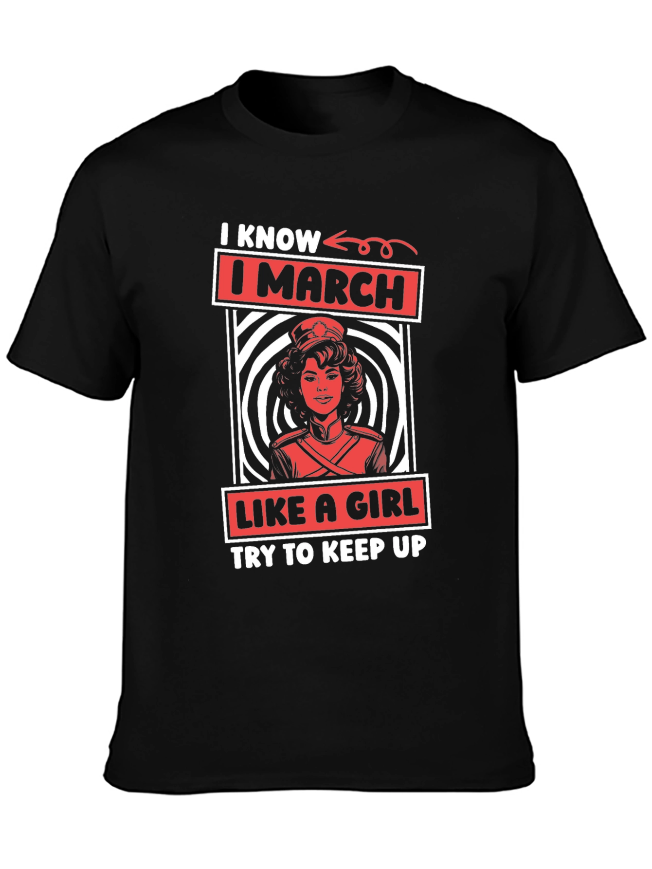I March Like A Girl Graphic Tee