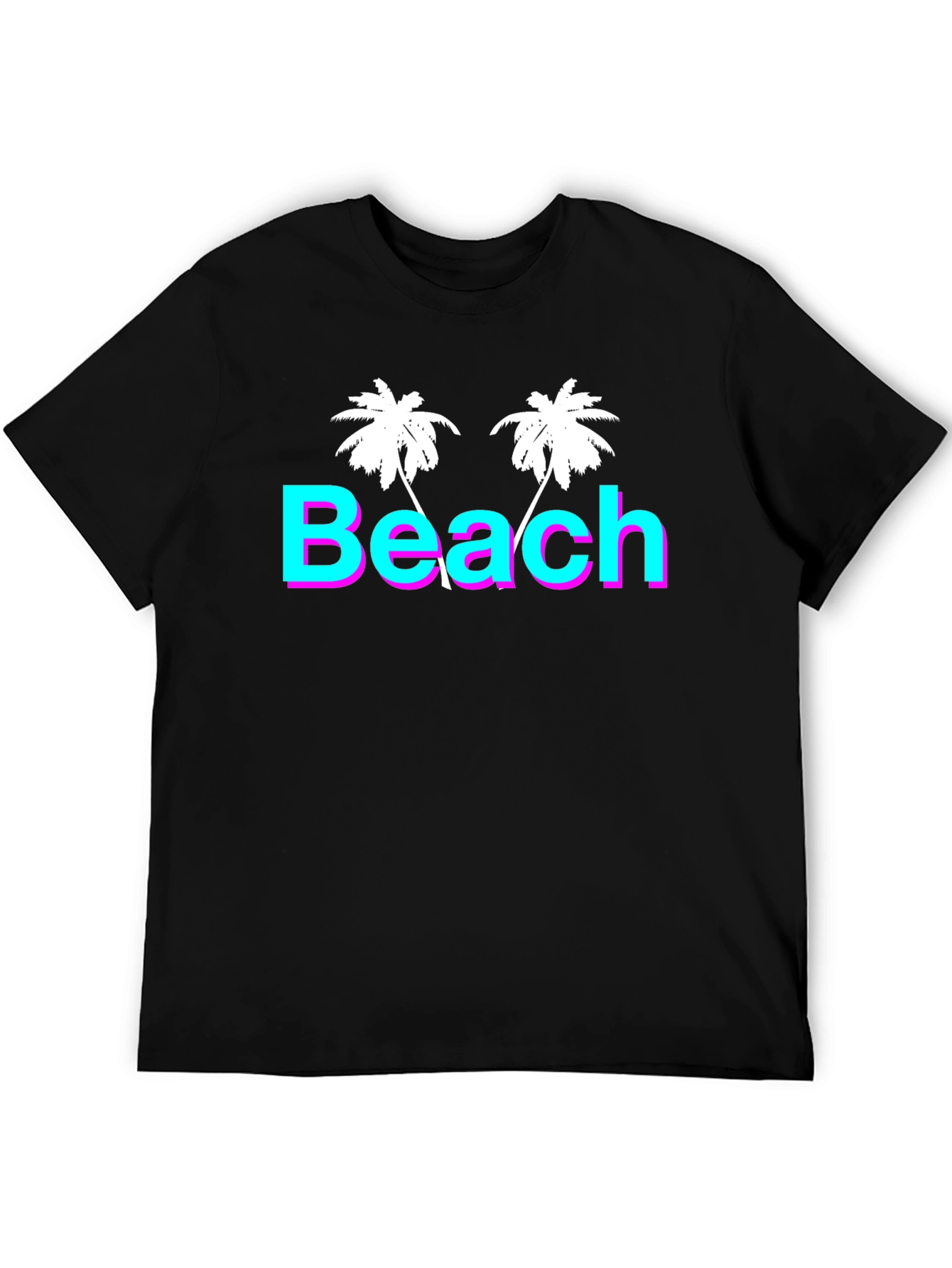 Beach Palm Tree T-Shirt - Retro Summer Vibes