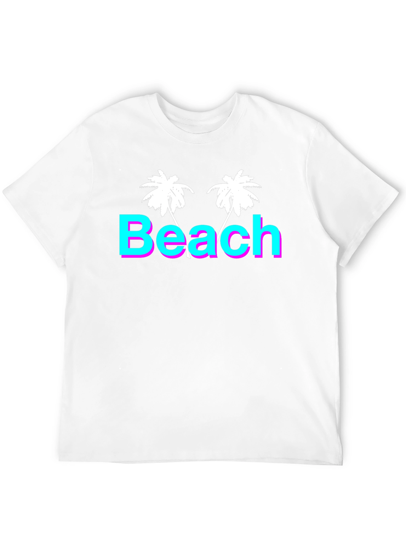 Beach Palm Tree T-Shirt - Retro Summer Vibes