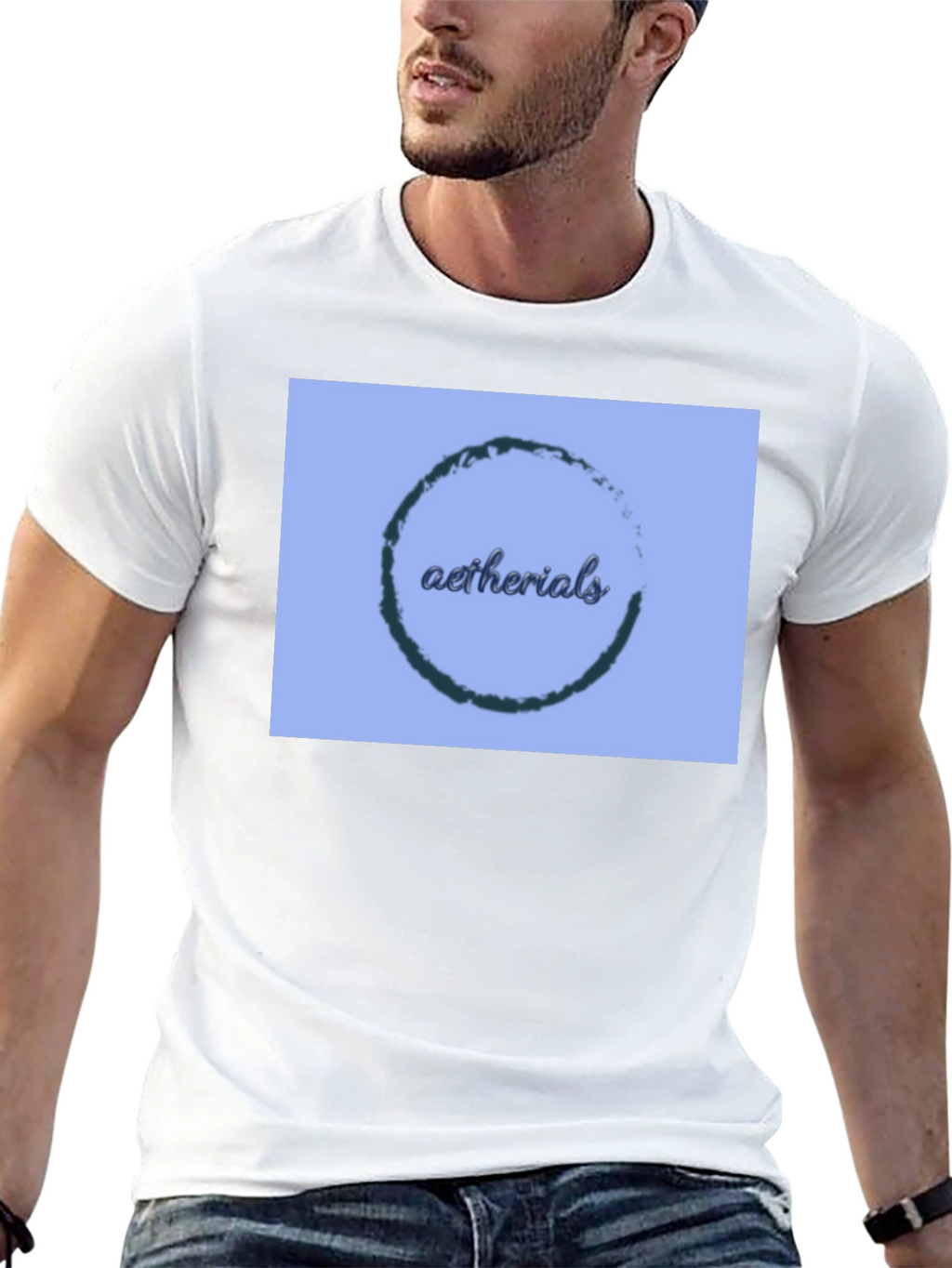 Aetherials Graphic Print Black T-Shirt