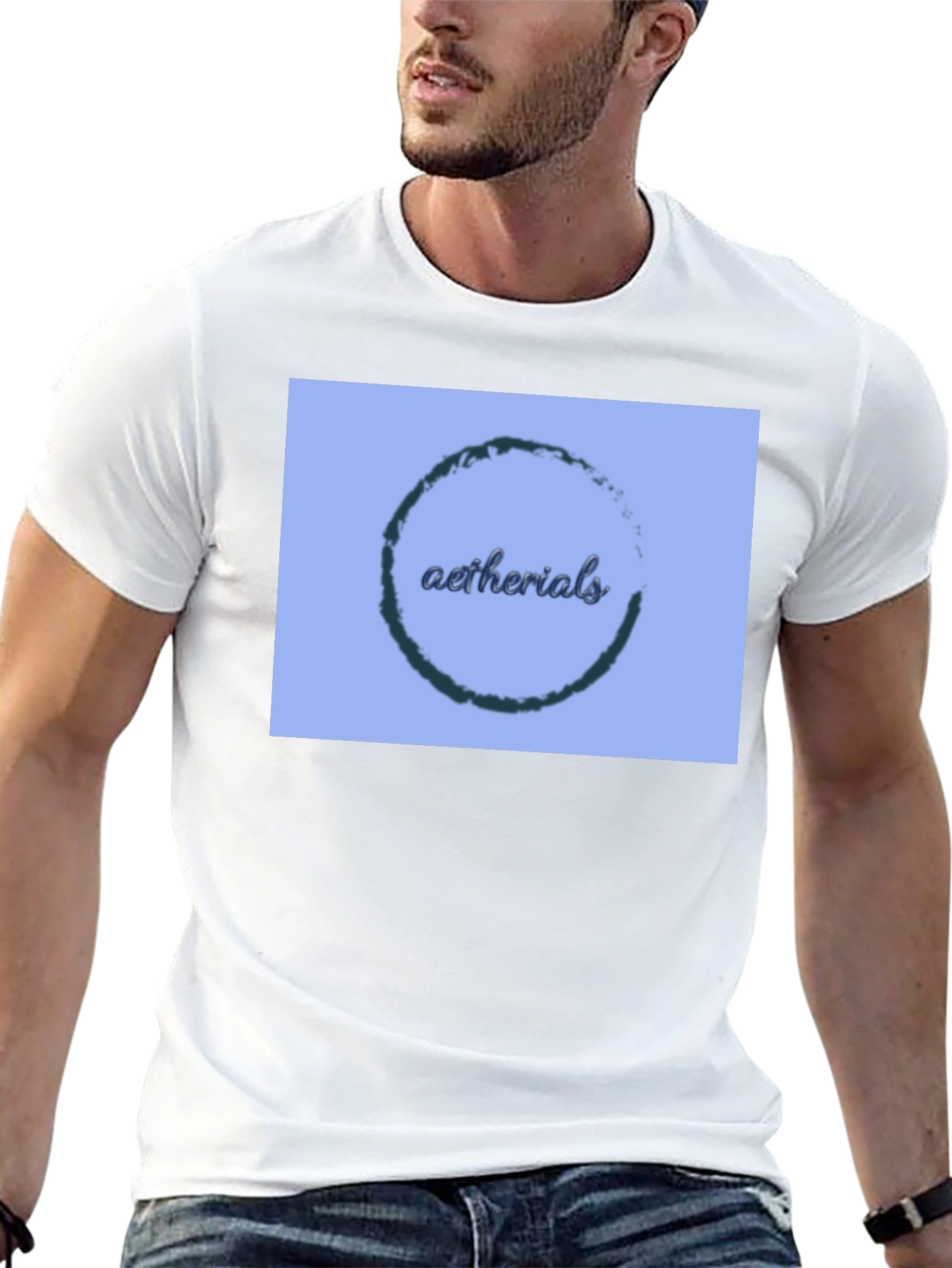 Aetherials Graphic Print Black T-Shirt